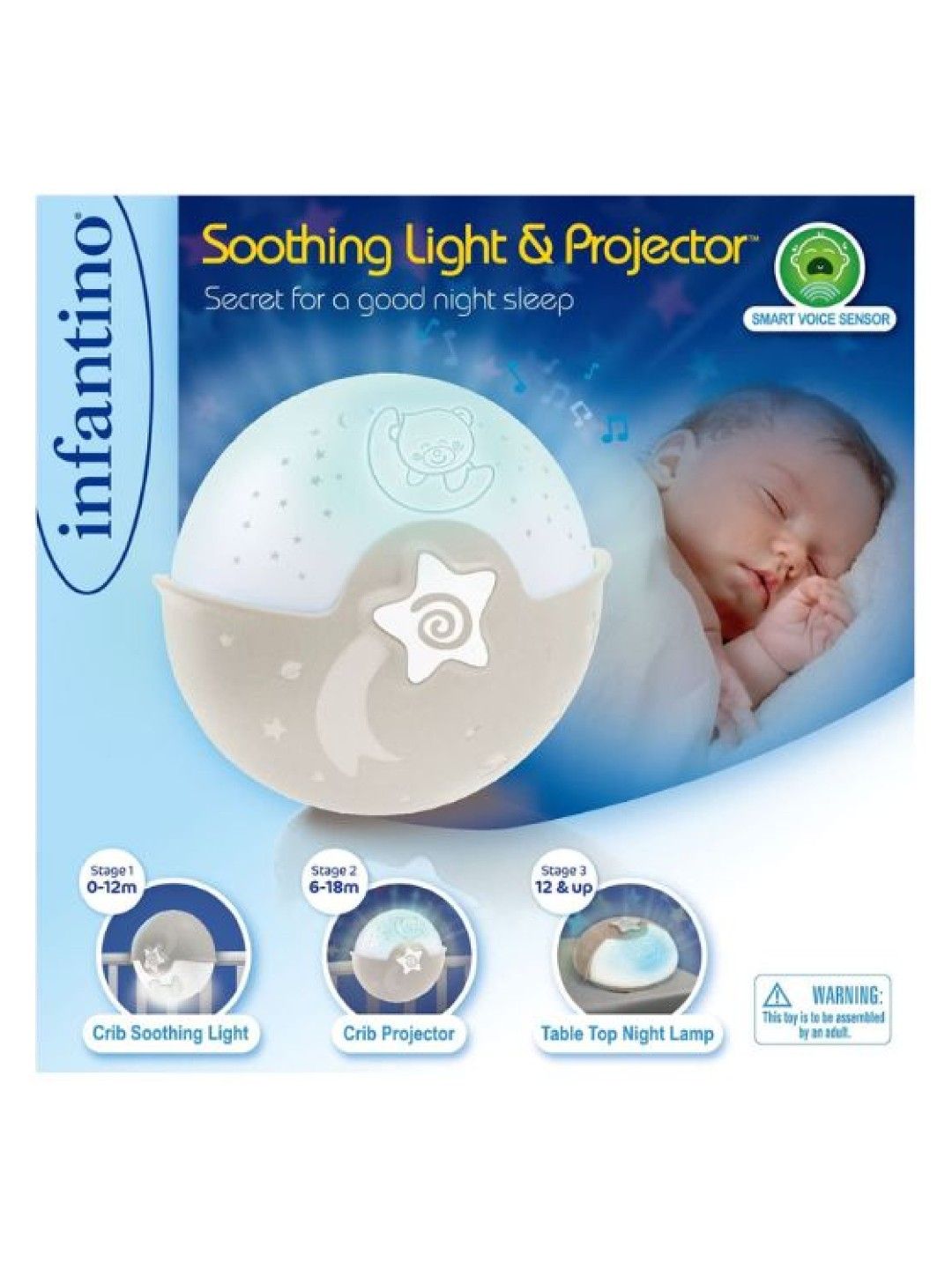 Infantino WOM Soothing Light Projector (Grey- Image 2)