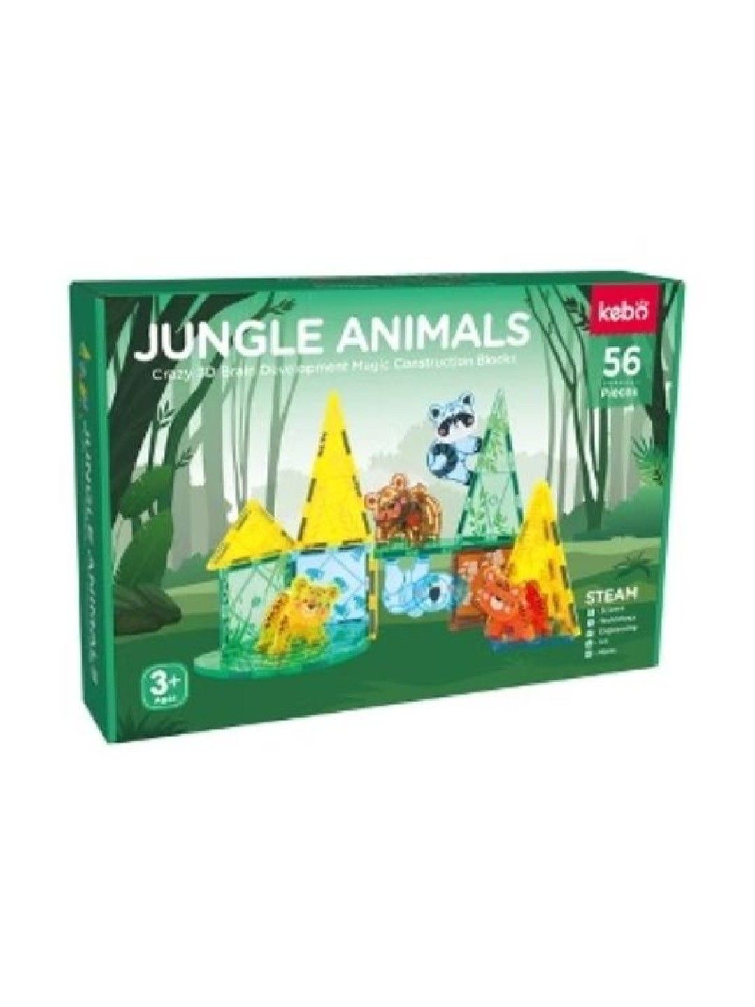 Kebo Jungle Animals (56pcs) (No Color- Image 4)