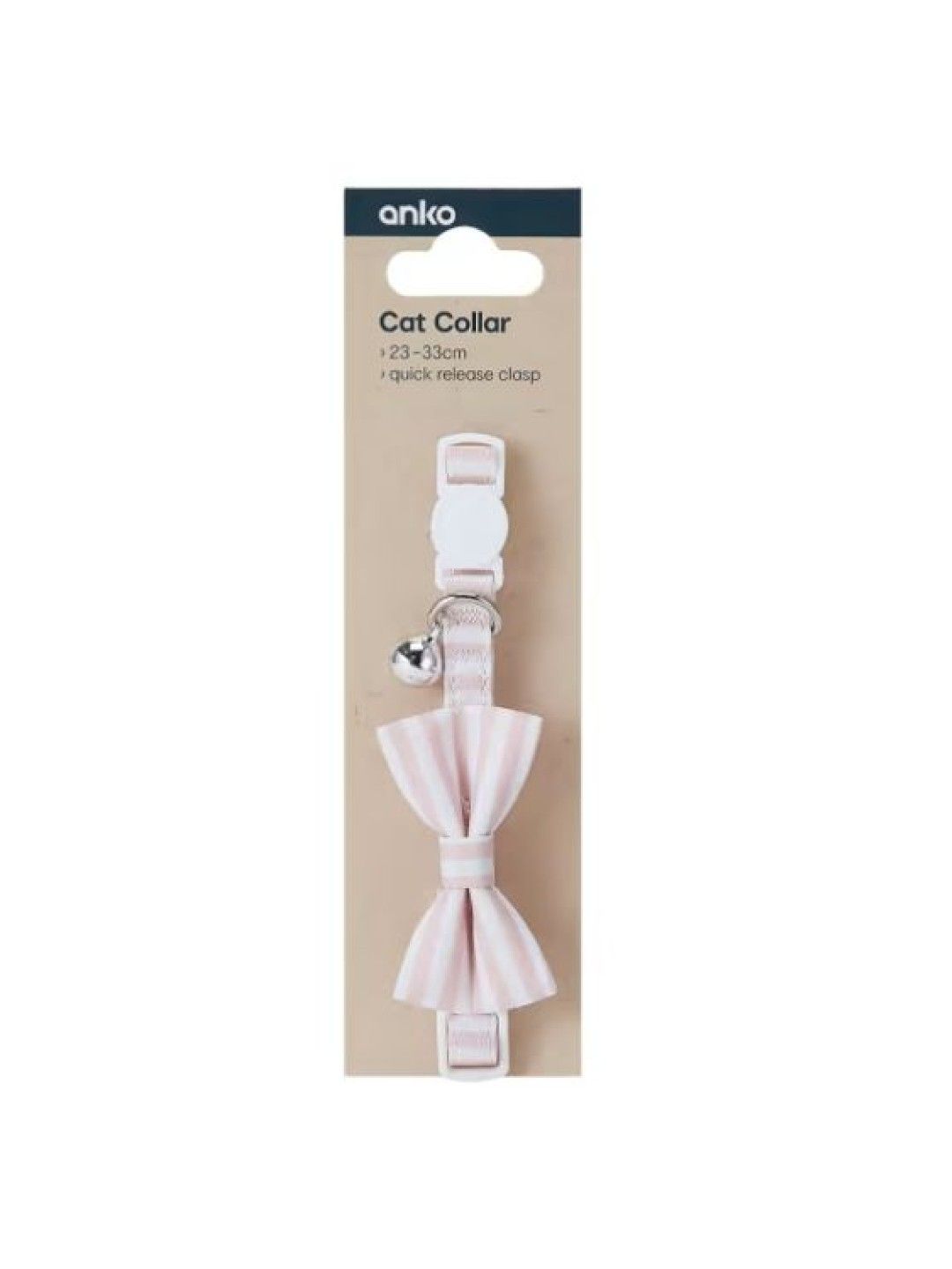 Anko Cat Collar Bow Tie (Pink- Image 4)