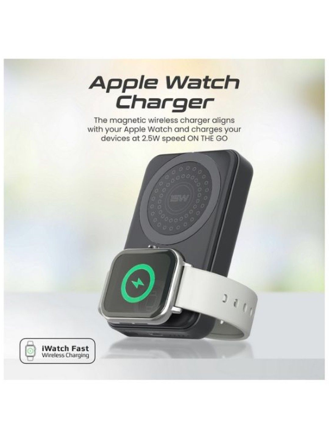 Promate Powermag-TRIO 5-in-1 Foldable MagSafe Compatible Wireless Charging Power Bank (Black- Image 4)