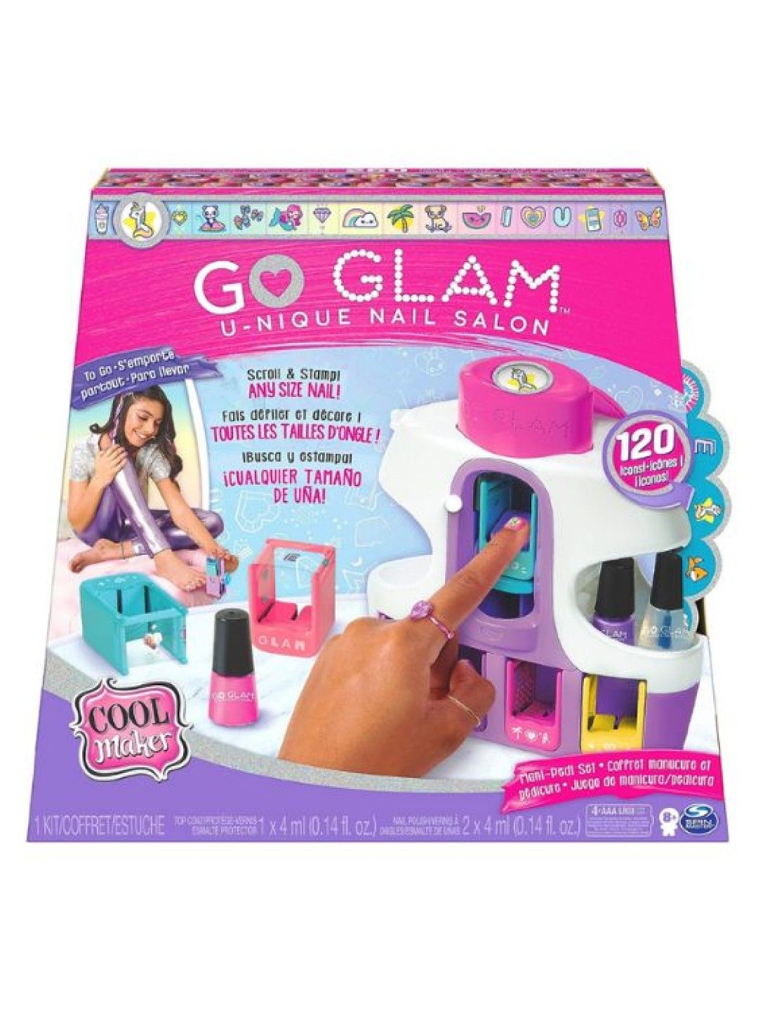 Go Glam U-nique Nail Salon with Portable Stamper (Multicolor- Image 2)