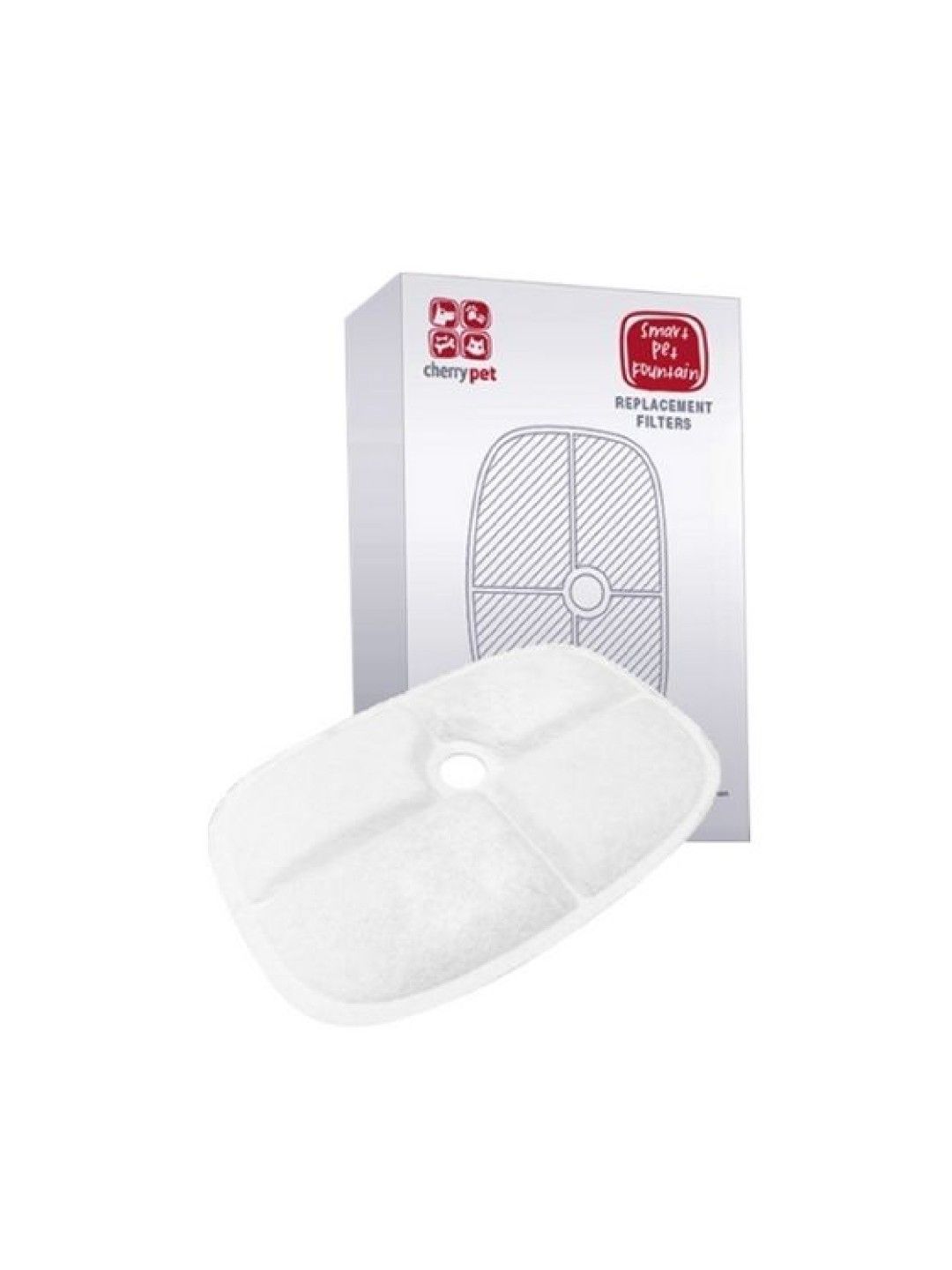Cherry Smart Pet Fountain Replacement Filters (No Color- Image 1)