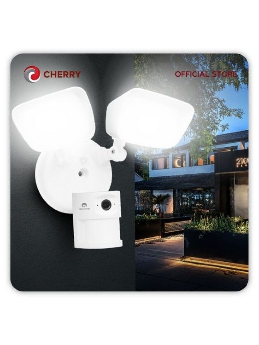 Cherry Smart Floodlight Camera (No Color- Image 4)