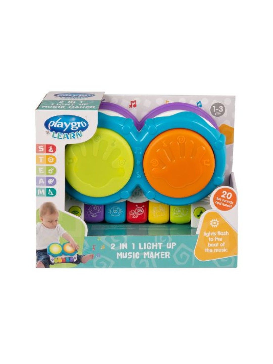 Playgro 2-In-1 Light Up Music Maker (No Color- Image 4)