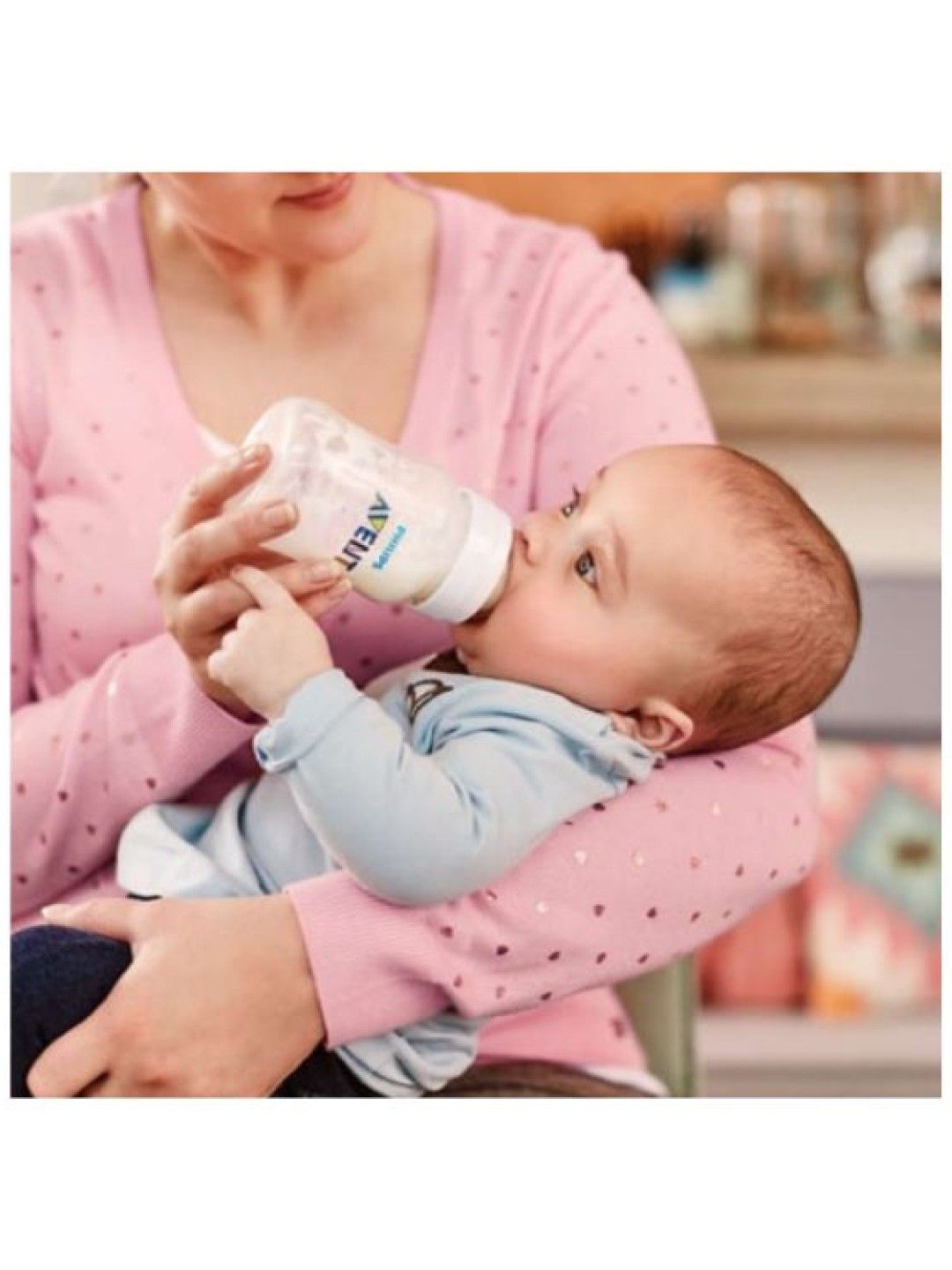 Avent Anti-Colic Baby Bottle Blue Elephant (9oz) (Blue- Image 4)