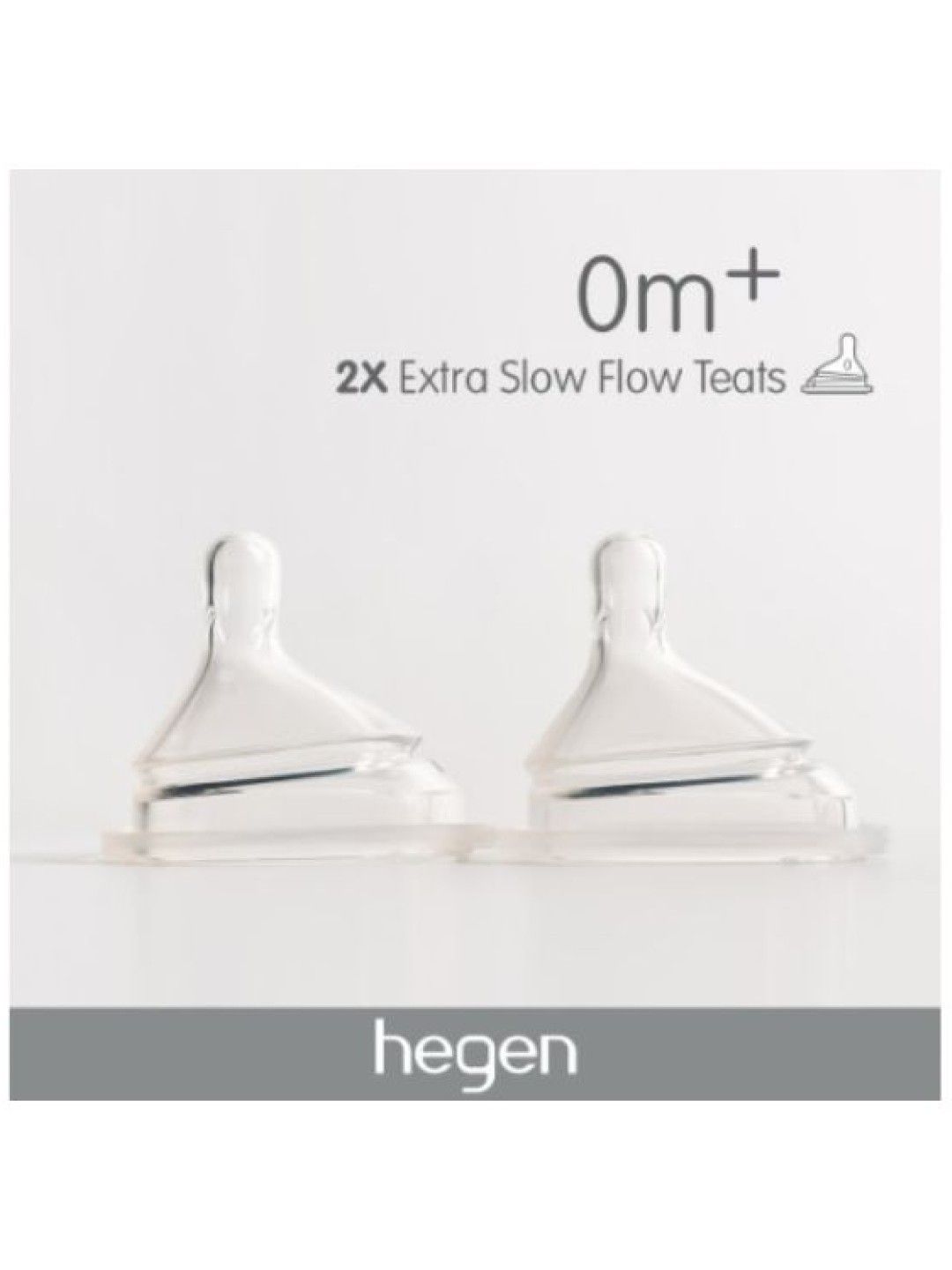 Hegen Extra Slow Flow Teat 0m+ (2-Pack) (No Color- Image 4)