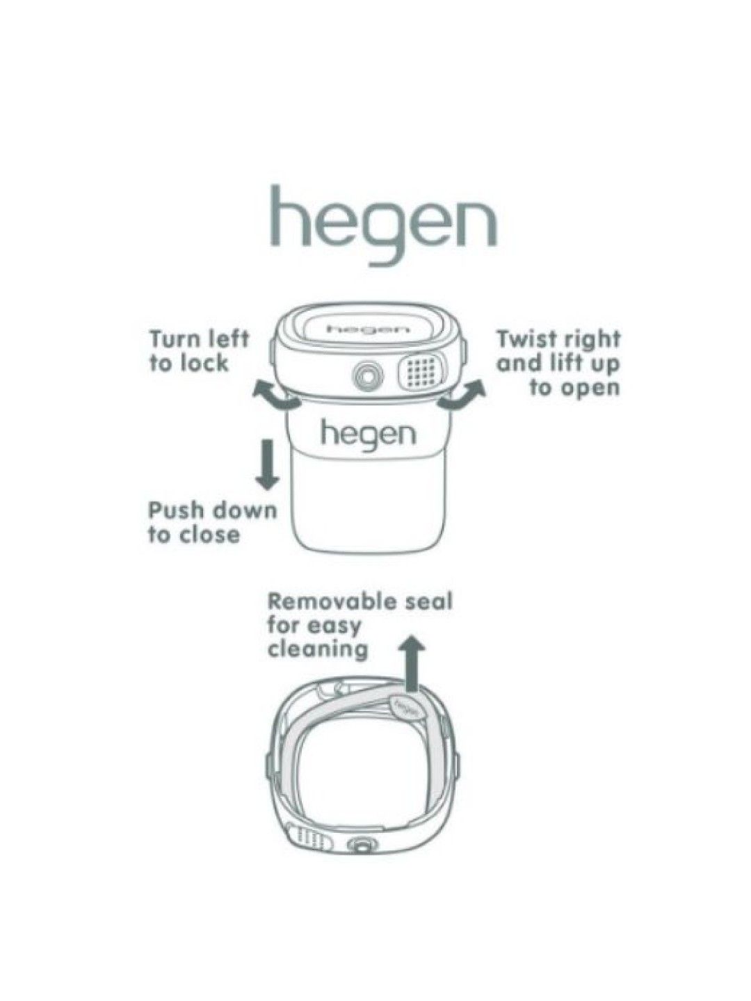 Hegen Spout with Flip Cap (Gray- Image 4)