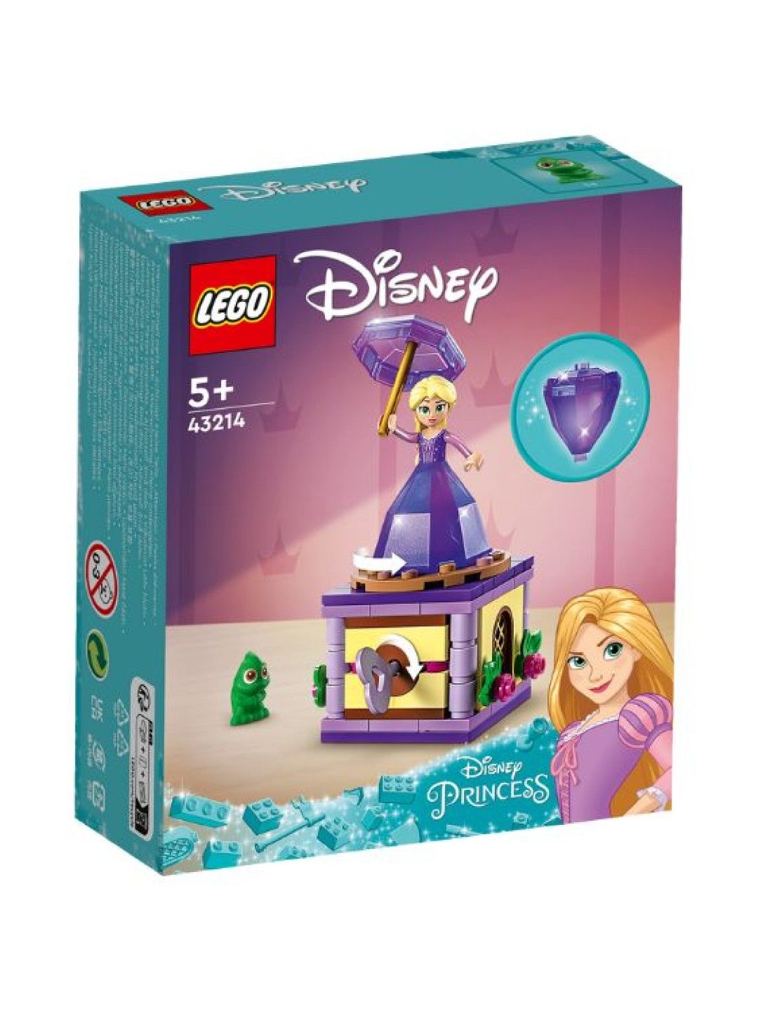 Lego Disney Princess 43214 Twirling Rapunzel Building Blocks (89pcs) (No Color- Image 4)