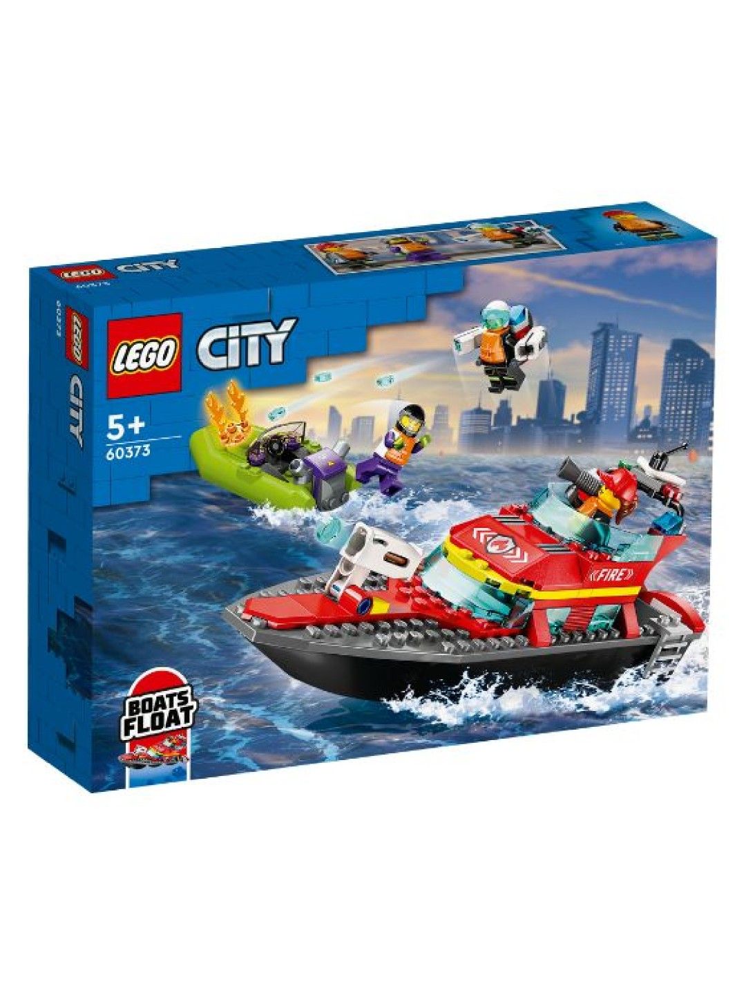 Lego City 60373 Fire Rescue Boat Building Blocks (144pcs) (No Color- Image 4)