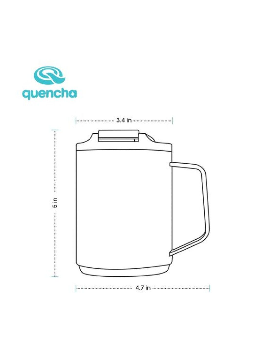 Sunbeams Lifestyle QUENCHA Premium Insulated Coffee Mug (400ml) (Onyx- Image 3)