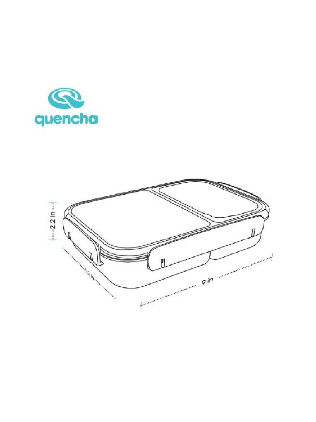 Sunbeams Lifestyle QUENCHA Premium Lunch Box (1200ml) Food Warmer (Snow- Image 3)