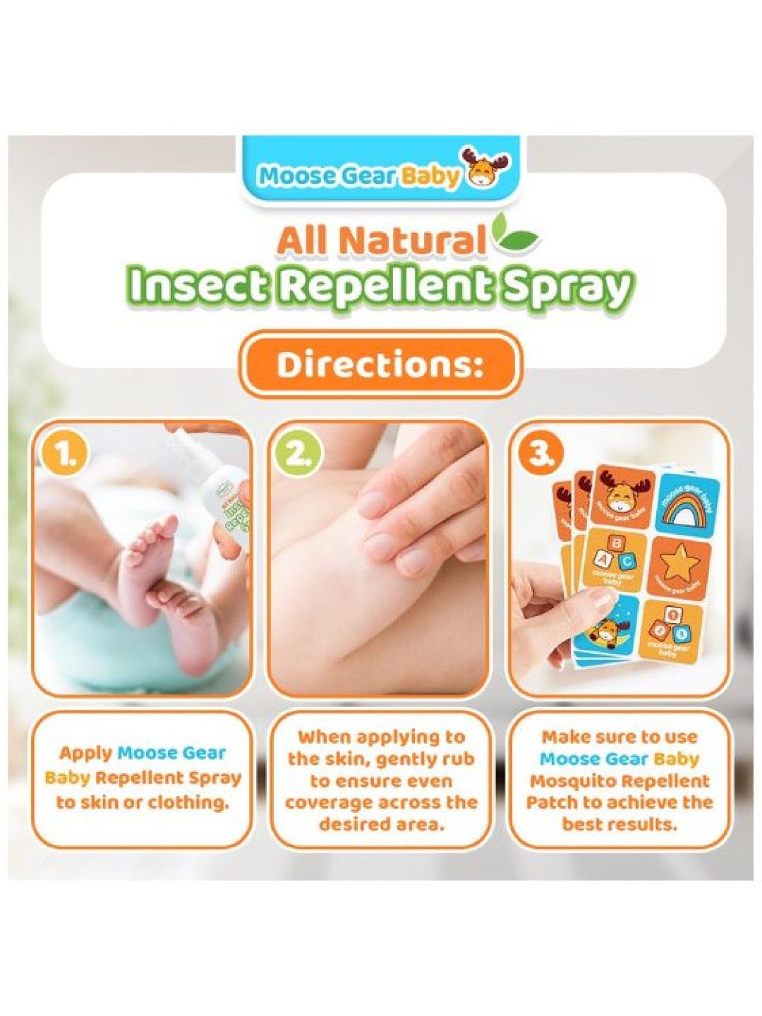 Moose Gear Baby Natural Insect Repellent Spray (60ml) (No Color- Image 4)