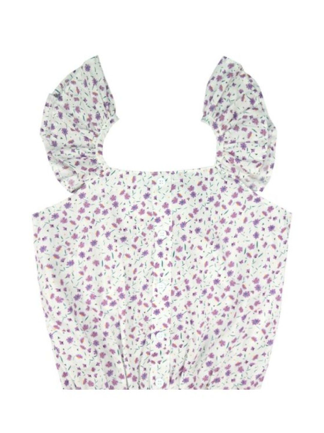 Grizzly Girls Ruffle Woven Blouse (Purple- Image 4)