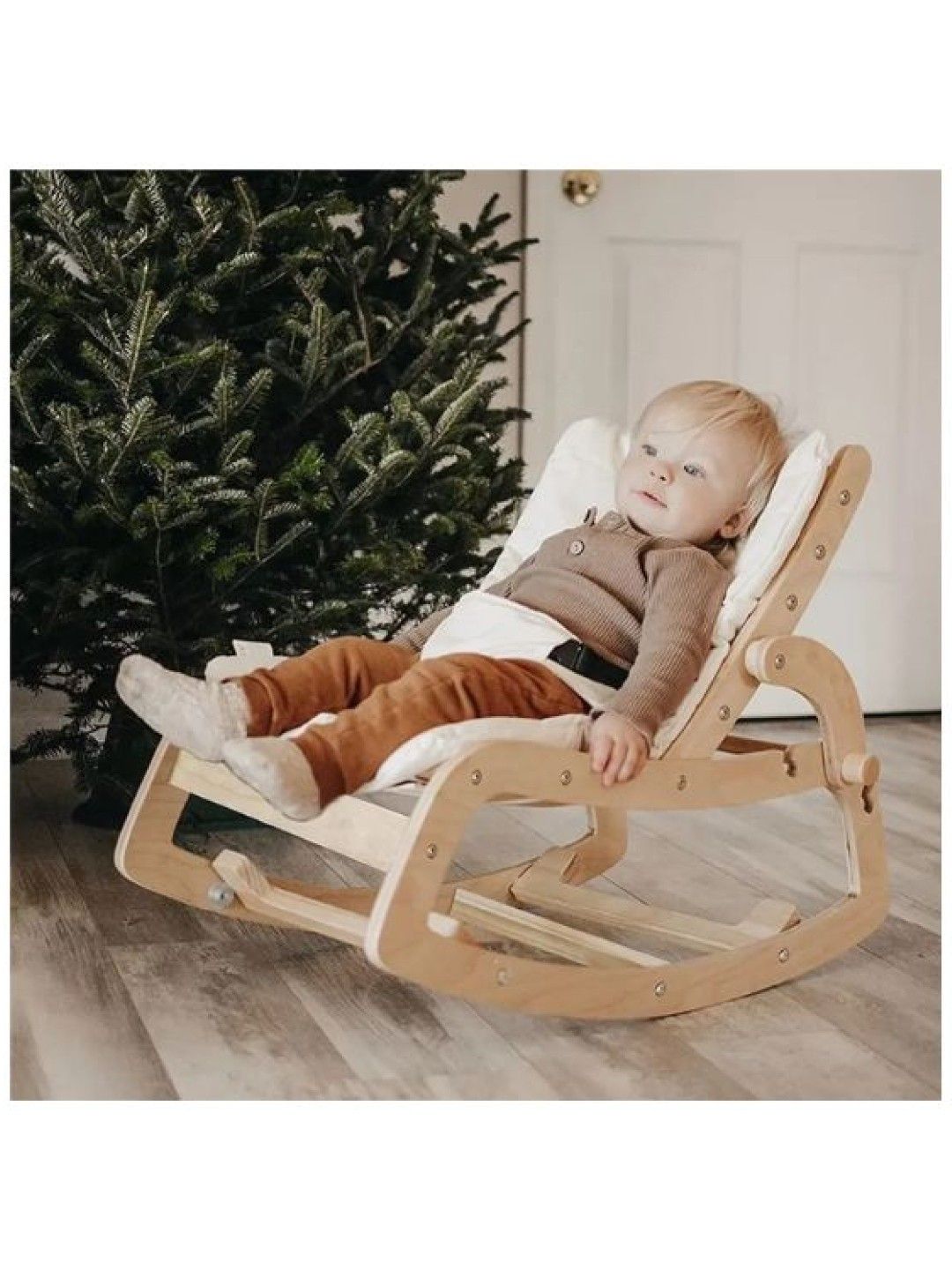 Beyond Adjustable Wooden Bouncer / Rocker (No Color- Image 3)