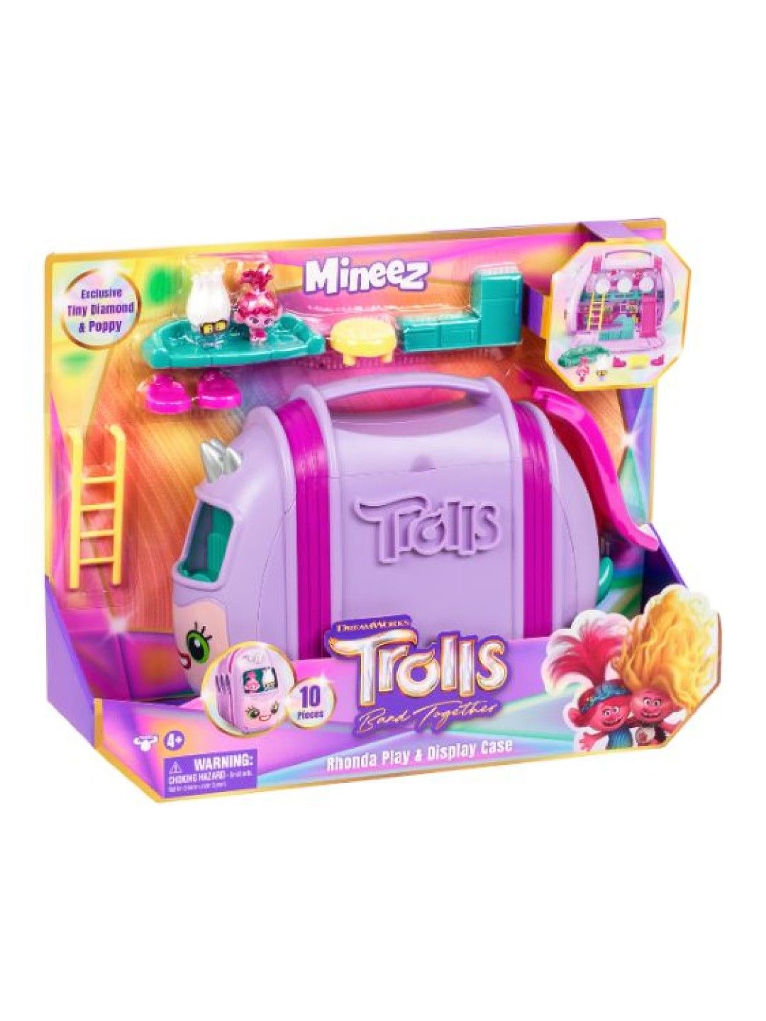 Moose Toys Trolls Rhonda Vehicle Case Playset (No Color- Image 4)