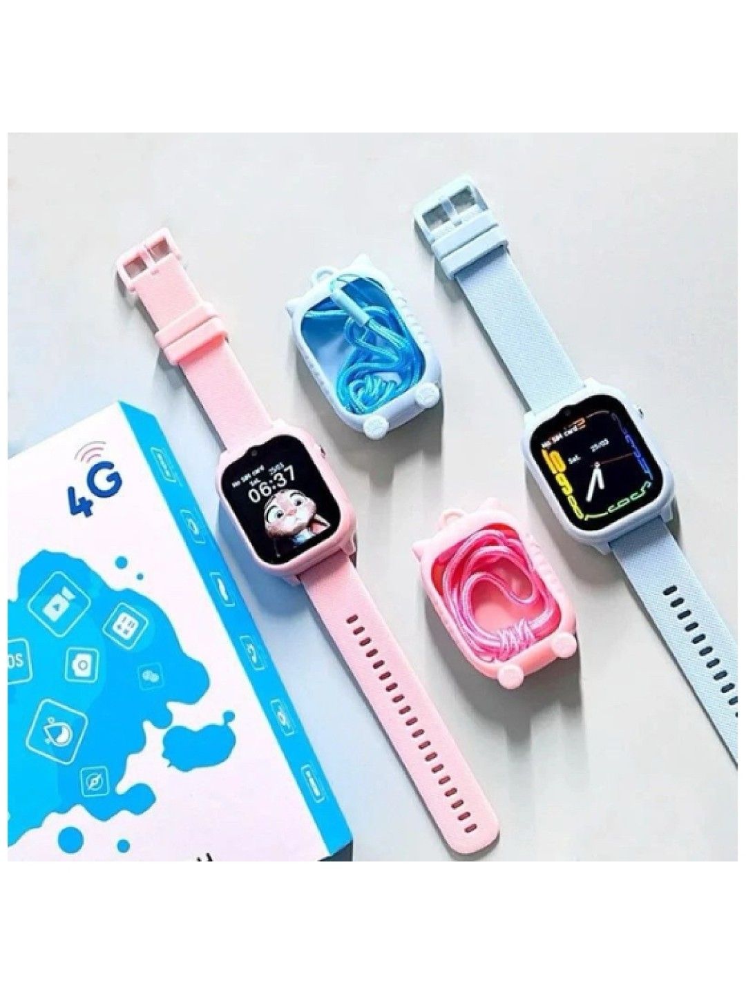 QT Hub Kids 4G Smart Watch (Pink- Image 4)