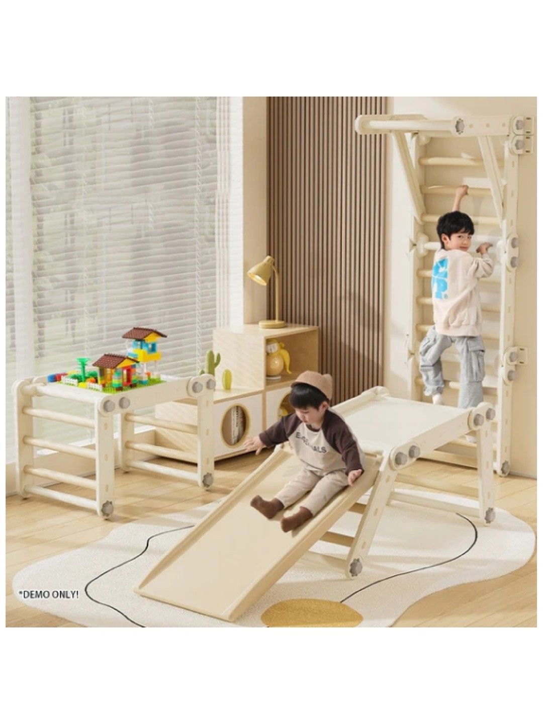 QT Hub Amaris 28-in-1 Pikler Triangle and Slide (No Color- Image 4)