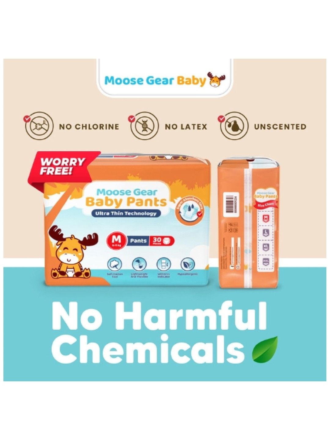 Moose Gear Baby Pants Diaper 4XL (30 pcs) (No Color- Image 4)