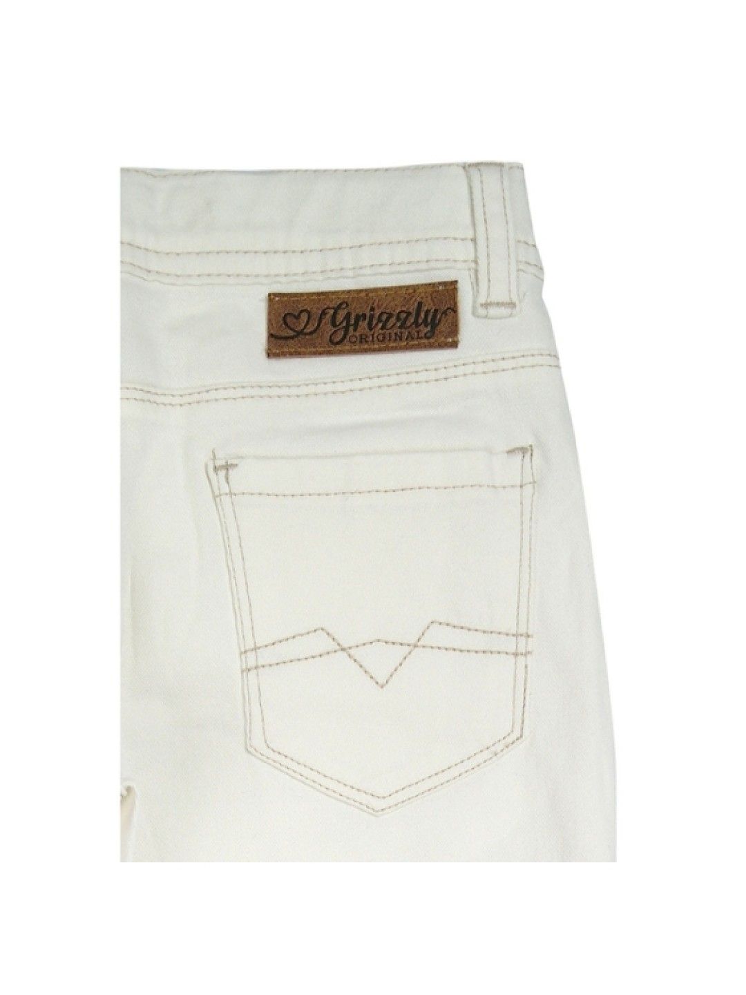 Grizzly Girls Basic Skinny Pants White (White- Image 4)