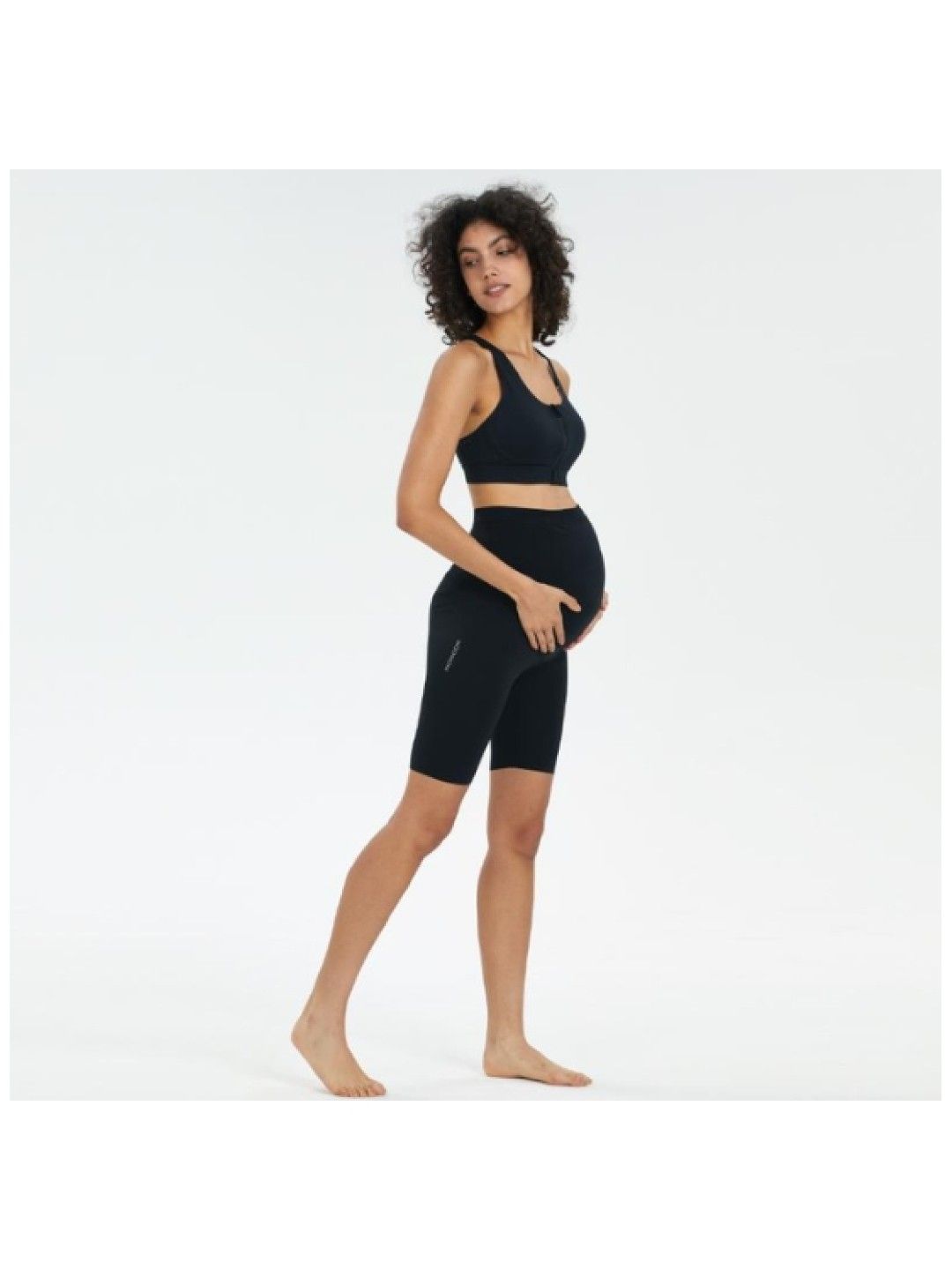 MOOIMOM Ulti Comfort Belly Cover Maternity Leggings (Short) (Black- Image 4)