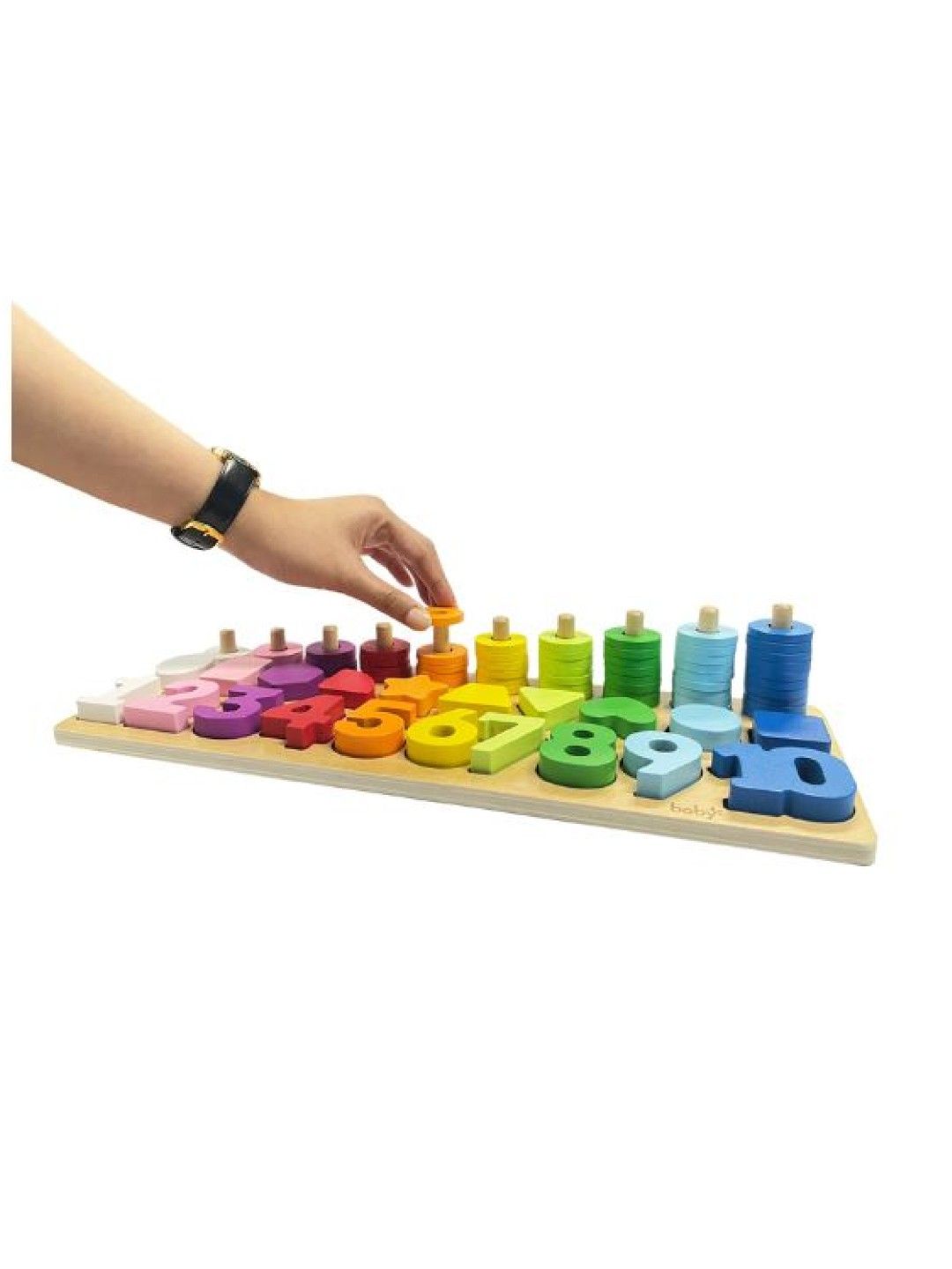 Boby 4-in-1 Wooden Montessori Learning Stacker & Matching Puzzle (Multicolor- Image 4)