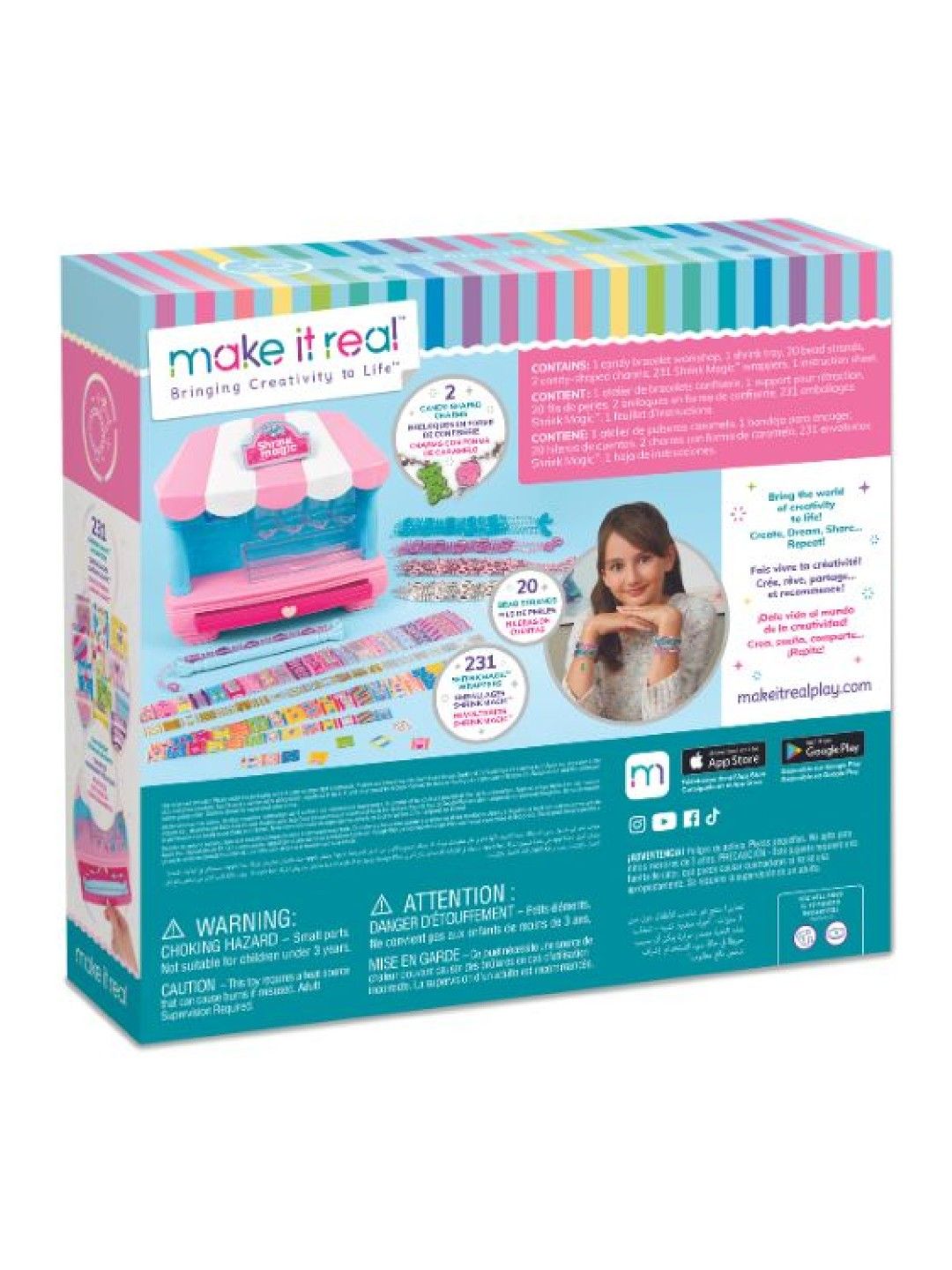 Make It Real Shrink Magic Candy Shop Bracelet Kit (No Color- Image 4)