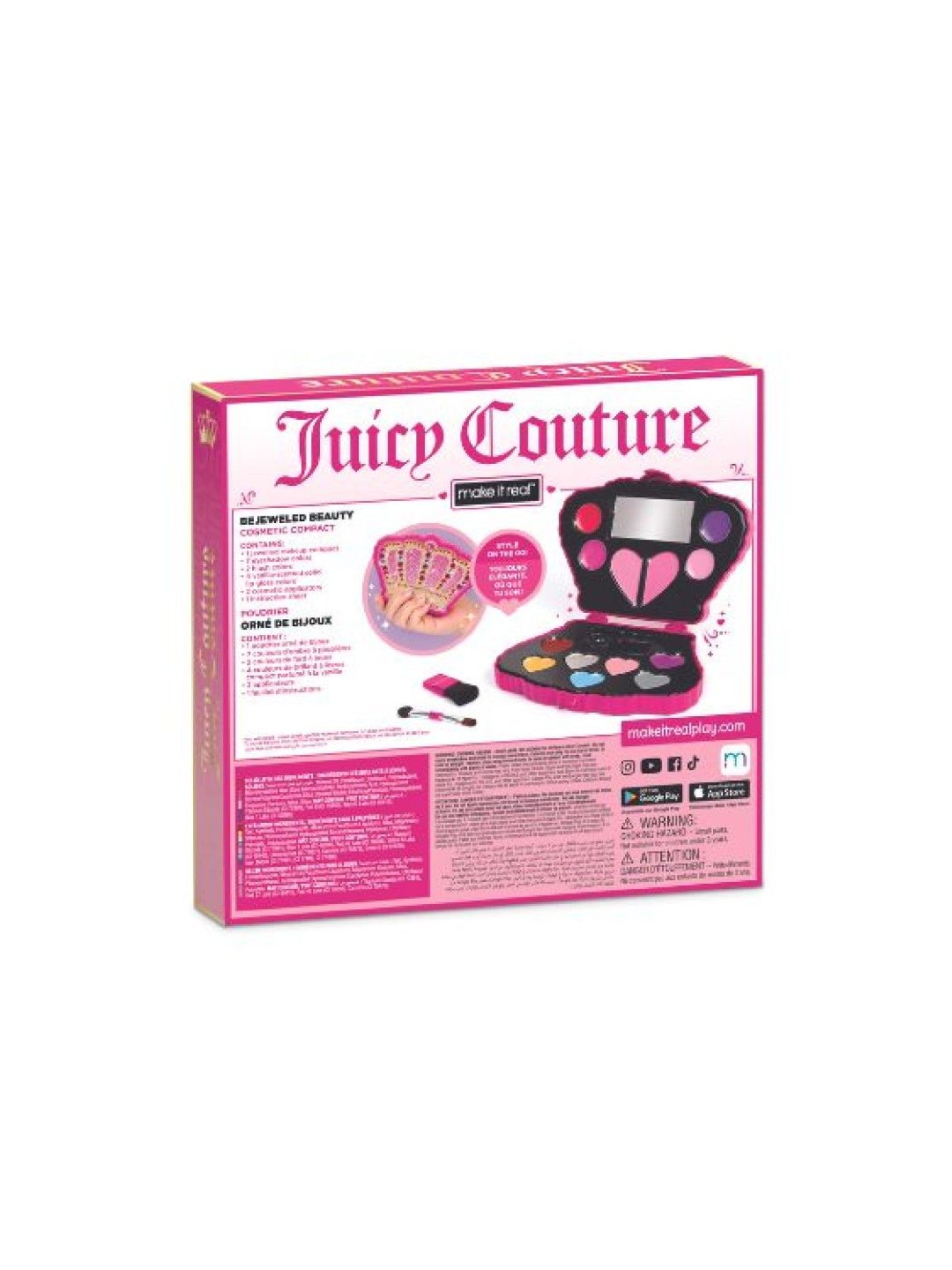 Make It Real Bejeweled Beauty Cosmetic Compact (No Color- Image 4)