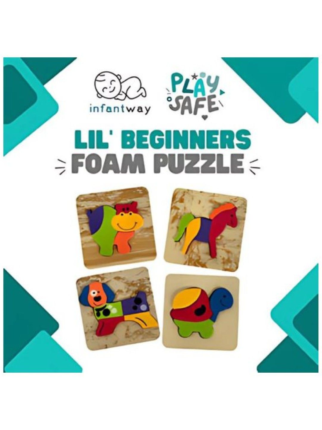 Infantway Playsafe Lil Beginners Foam Puzzle Set (No Color- Image 4)