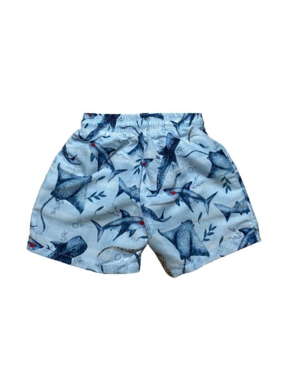 Little Paddler Swimsuit for Kids Little Dylan Long Sleeves Rash Guard Swimwear (Blue Shark Print- Image 4)