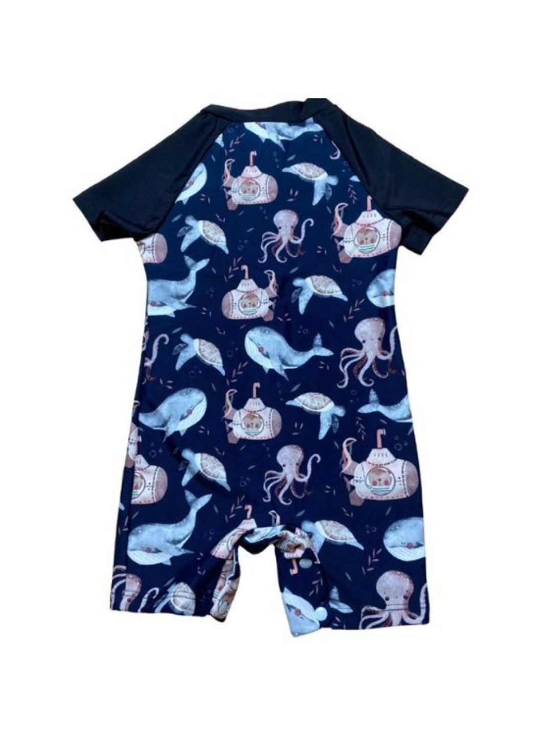 Little Paddler Swimsuit for Kids Little Murphy Wetsuit Short Sleeve Rashguard Swimwear (Submarine Print- Image 4)