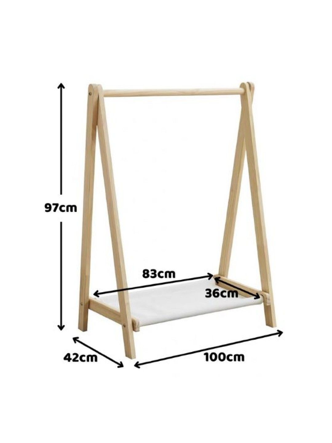 Hamlet Kids Room Kaeden Kids Clothes Rack (No Color- Image 4)