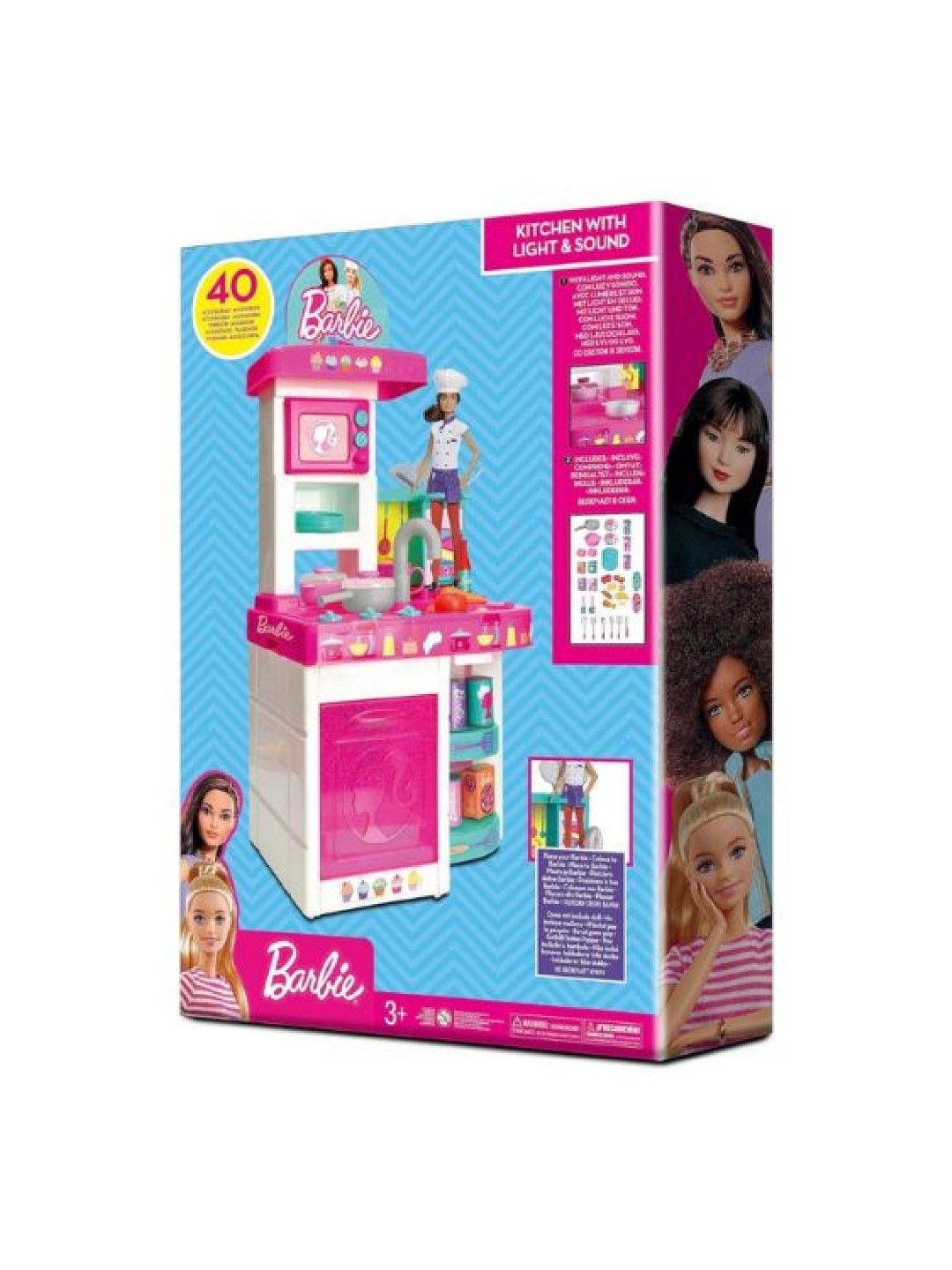 Barbie Kitchen with Light and Sound Playset (No Color- Image 4)