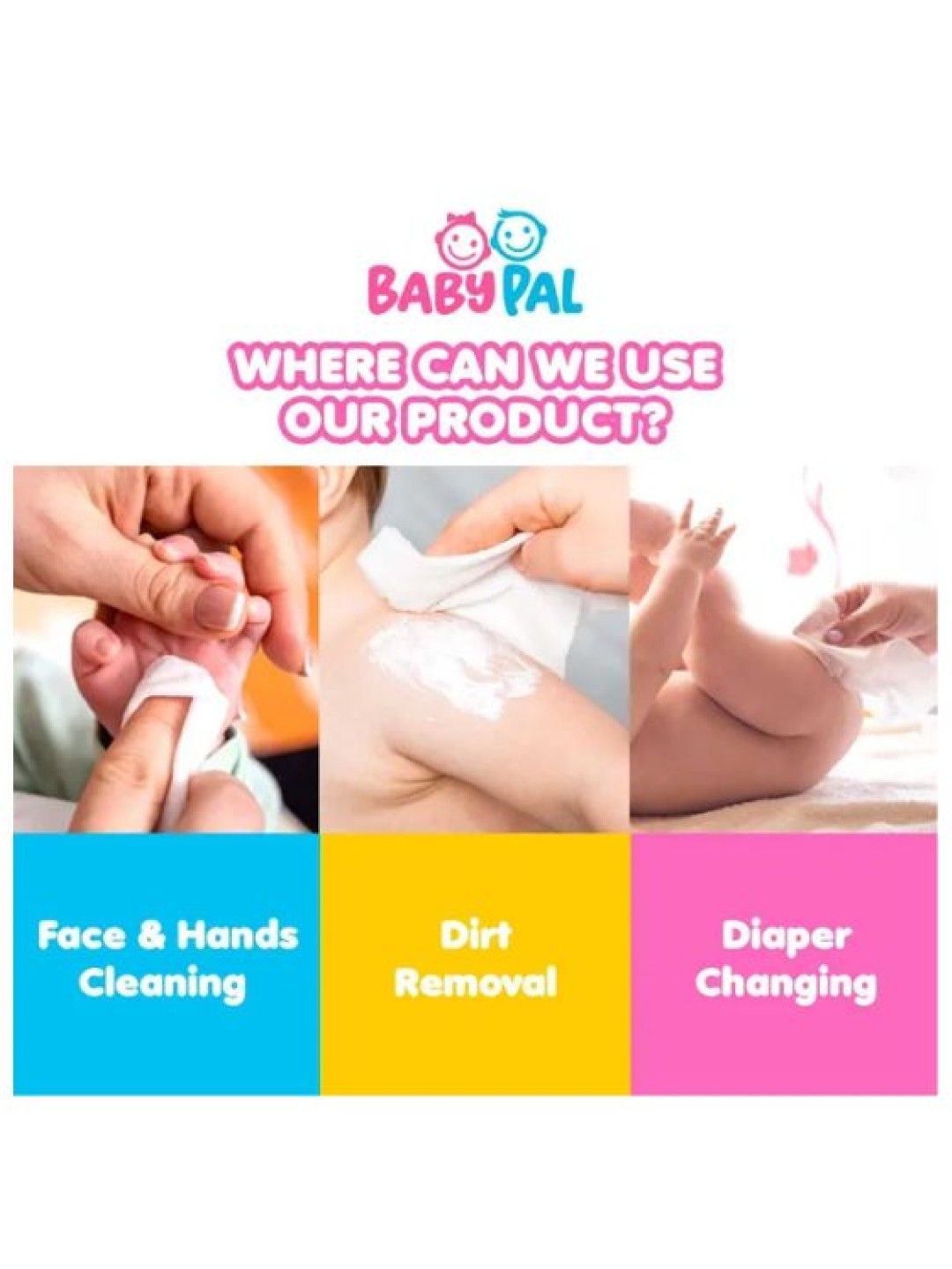 BabyPal Premium Unscented Baby Wipes (108s) (No Color- Image 3)