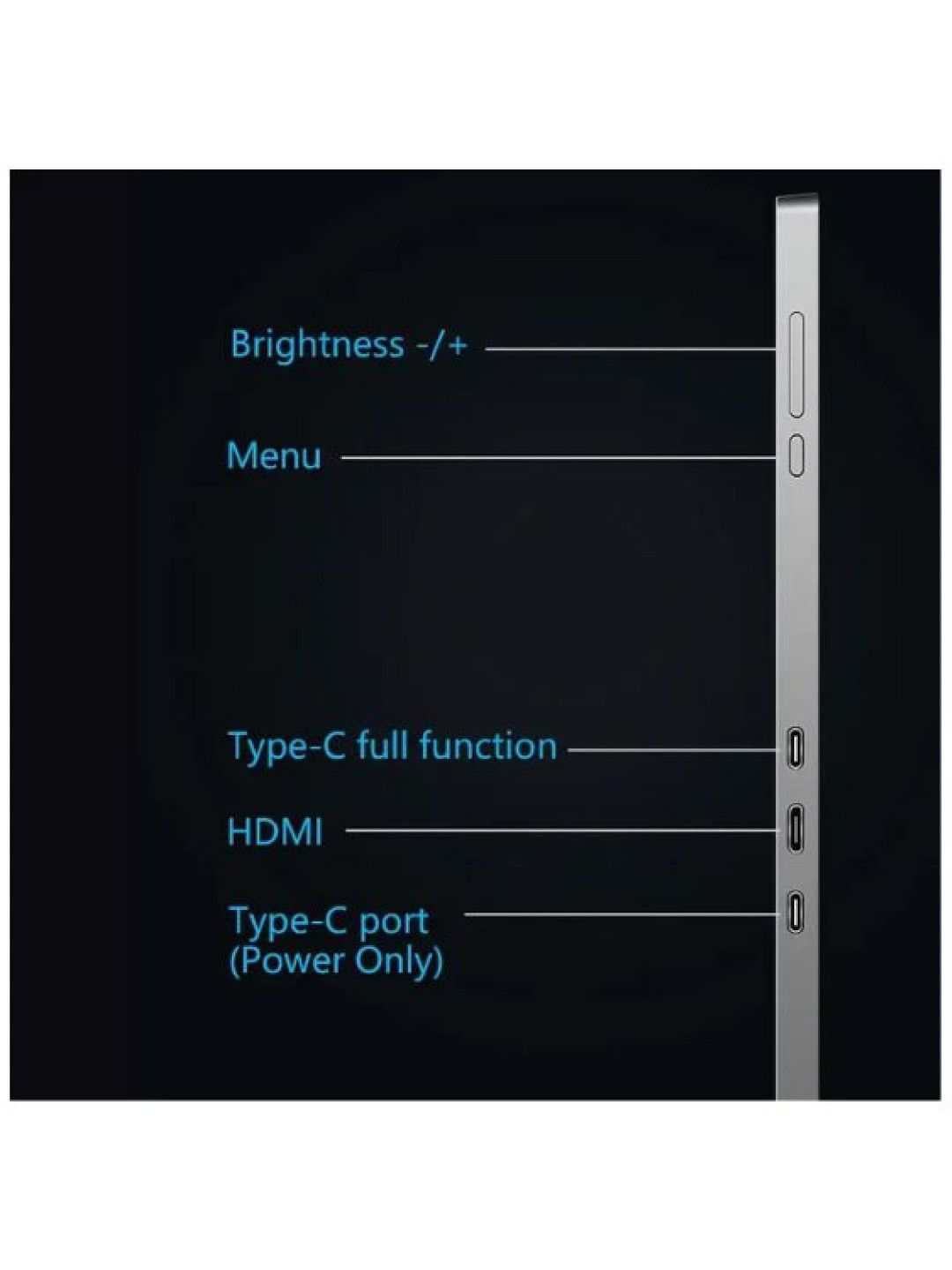 JUNO S17 Portable Monitor (Gray- Image 3)