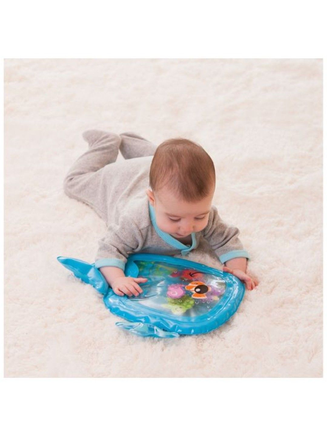 Infantino Pat & Play Water Mat - Blue Whale (No Color- Image 4)