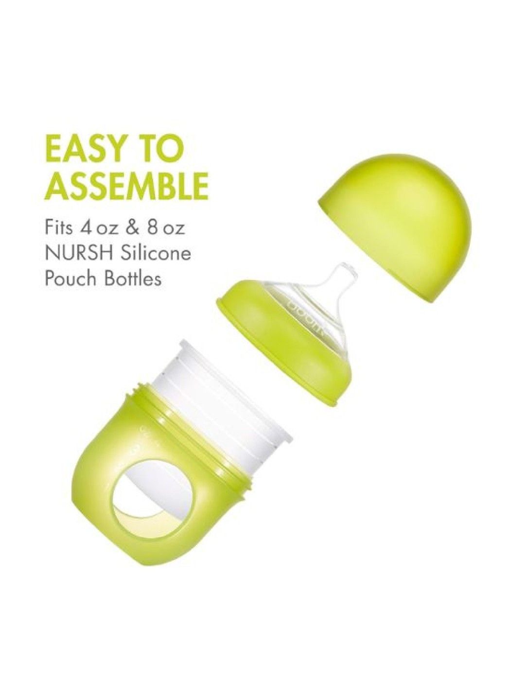 BOON NURSH Silicone Nipples - Medium Flow (3-Pack) (Clear- Image 4)