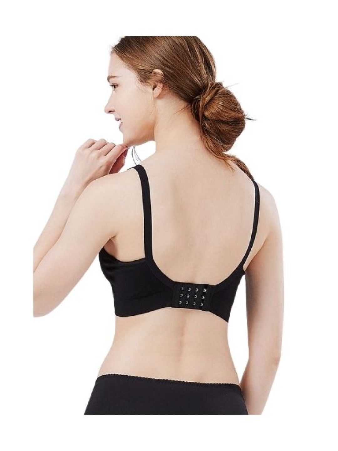 Mamaway (CLEARANCE) Ultra Breezy Seamless Maternity & Nursing Bra - Black (No Color- Image 4)
