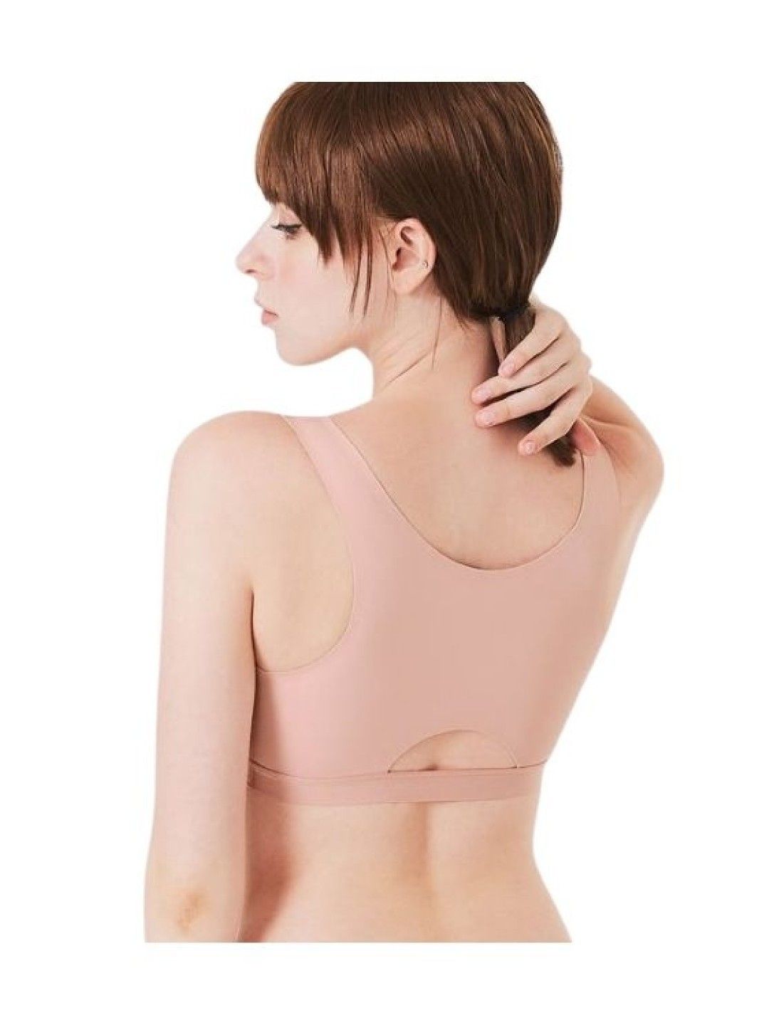 Mamaway (CLEARANCE) Ultra Silky Crossover Sleeping & Nursing Bra - Dusty Pink (No Color- Image 4)