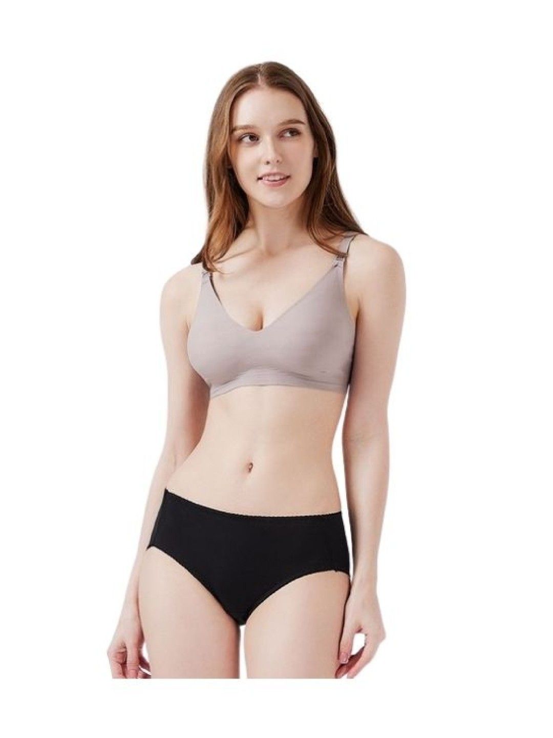 Mamaway (CLEARANCE) Ultra Silky Seamless Maternity & Nursing Bra - Lilac (No Color- Image 4)