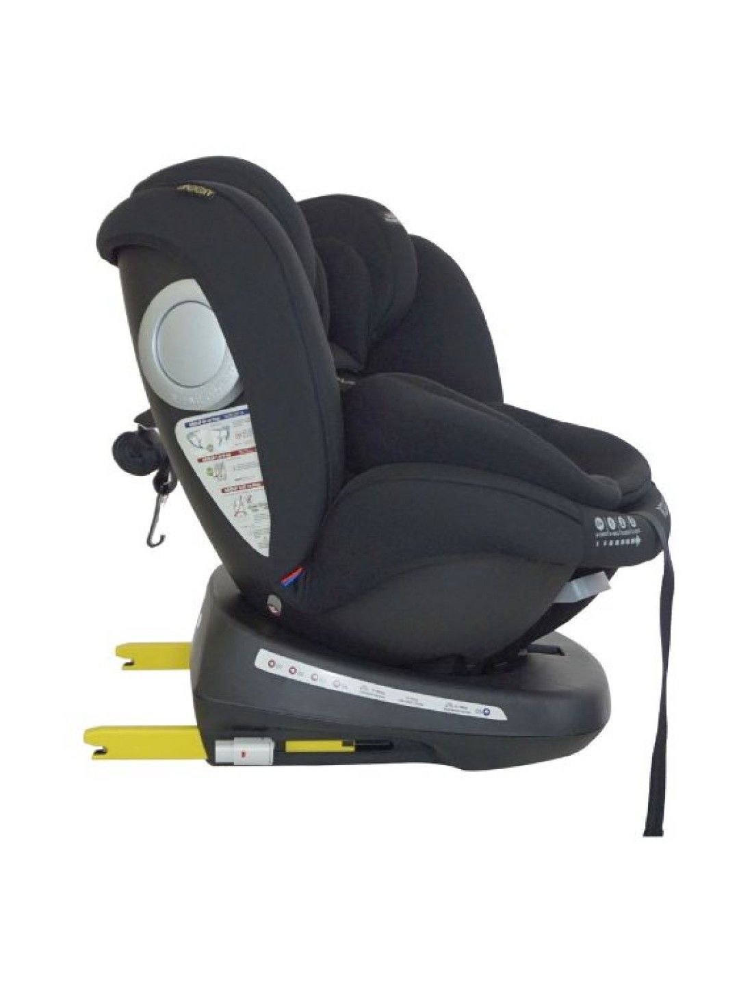 Akeeva 360 Rotate Isofix Carseat w/ Latch and Side Impact protection (Rota 360) - Black (No Color- Image 4)