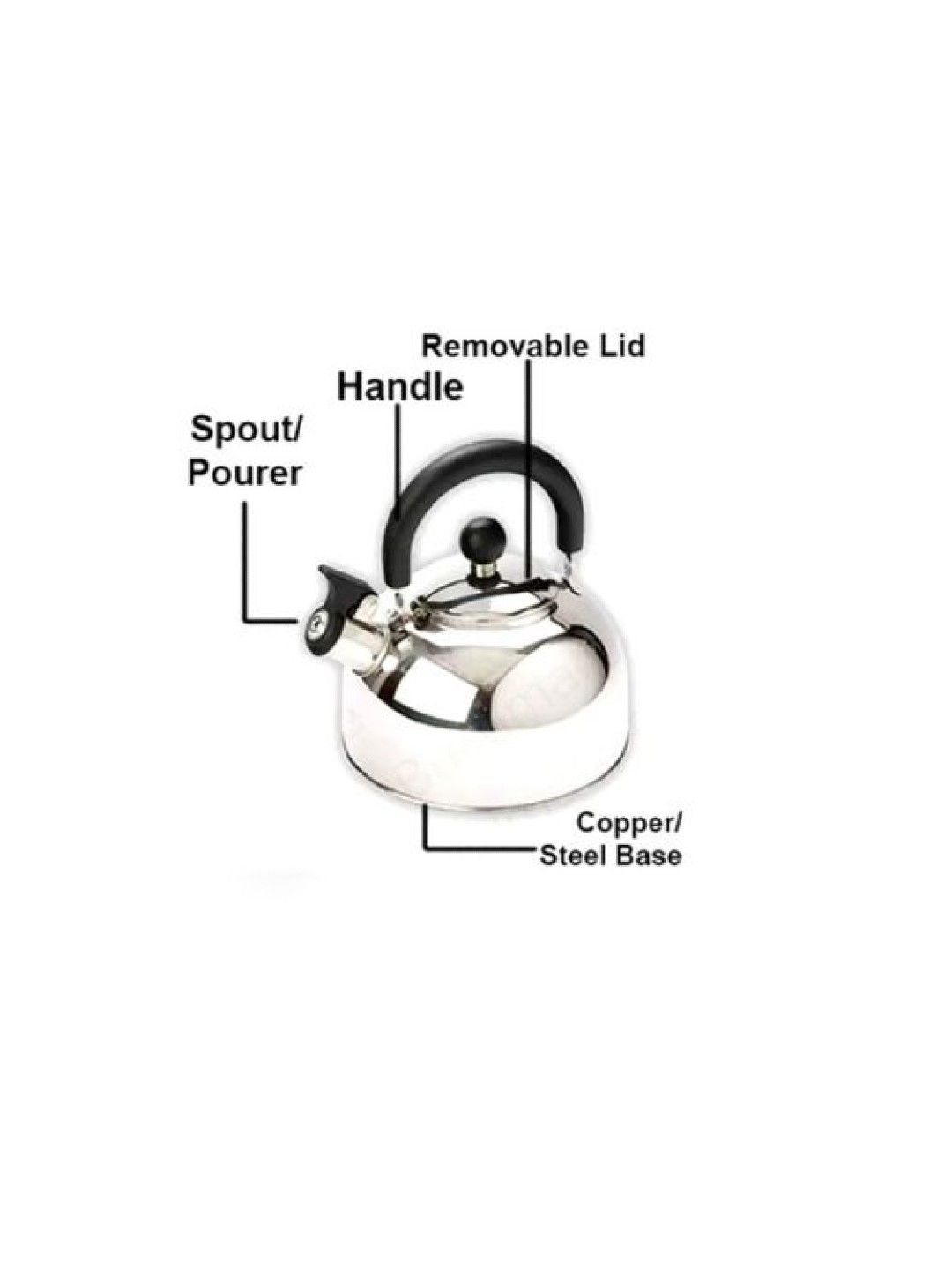 MICROMATIC MK-40 Stainless Steel Whistling Kettle 4.0L (No Color- Image 4)
