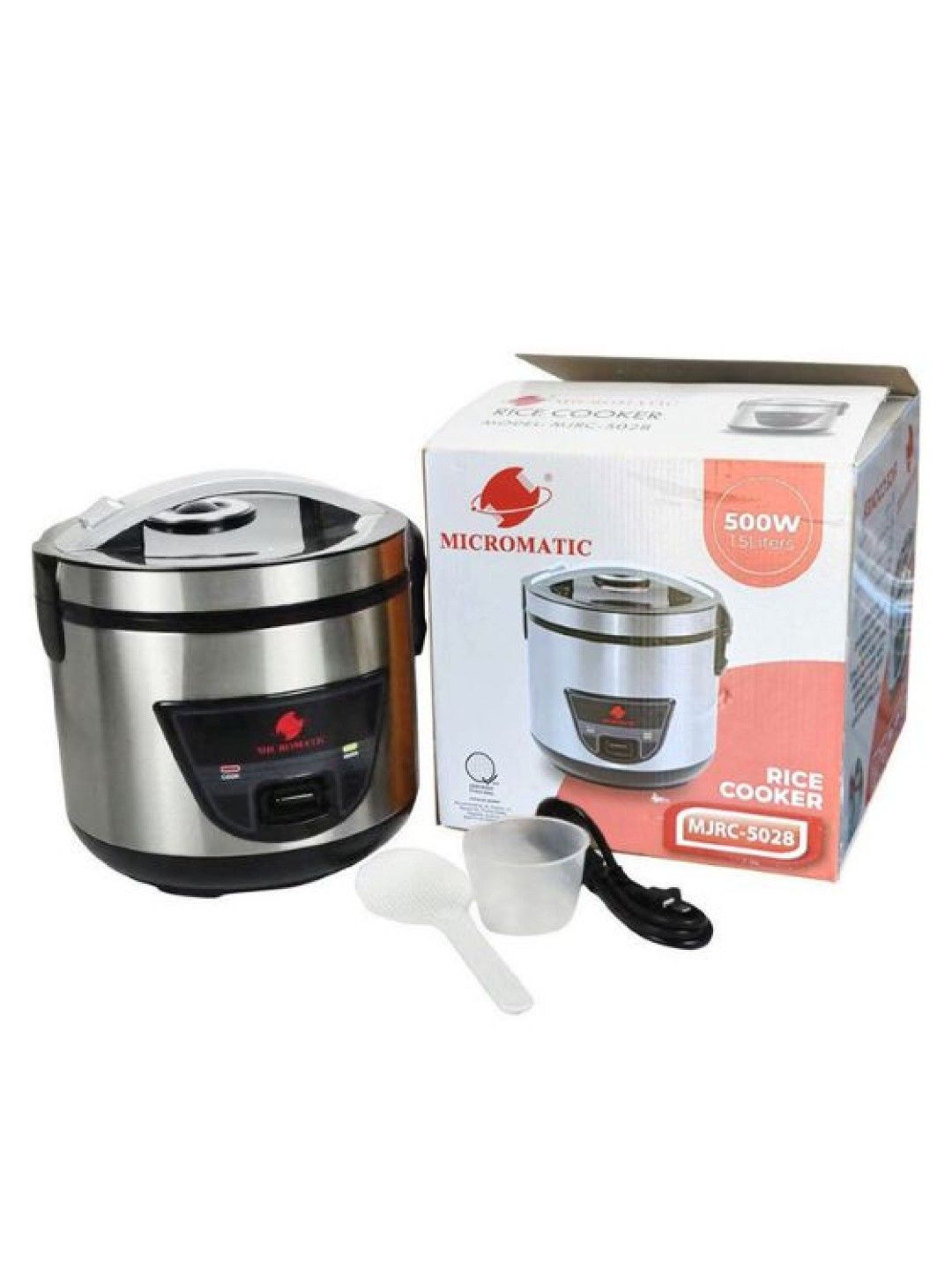 MICROMATIC MJRC-5028 Rice Cooker w/ Steamer 1.5L (No Color- Image 4)