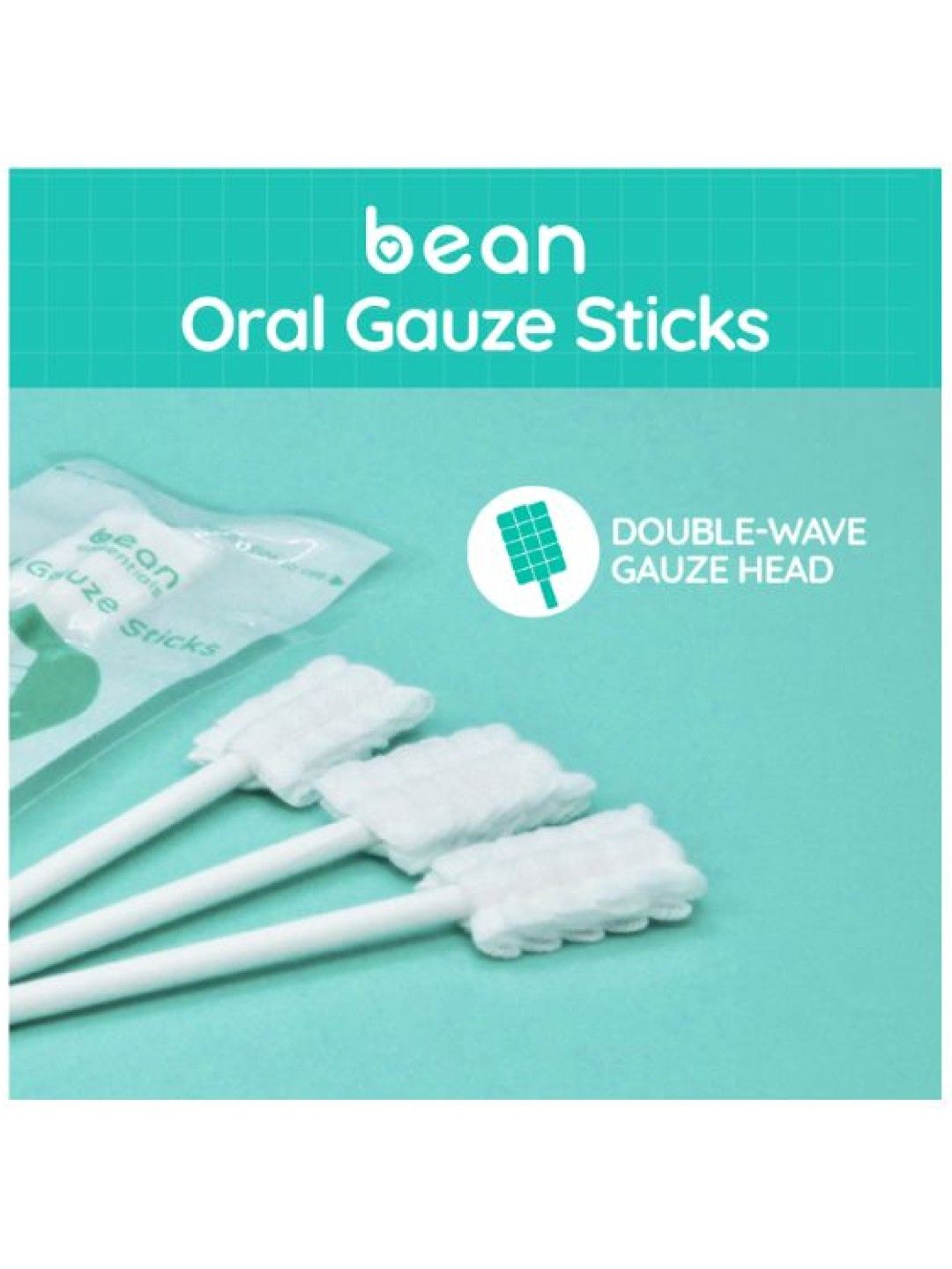 bean essentials Oral Gauze Sticks (30 pcs) (No Color- Image 4)