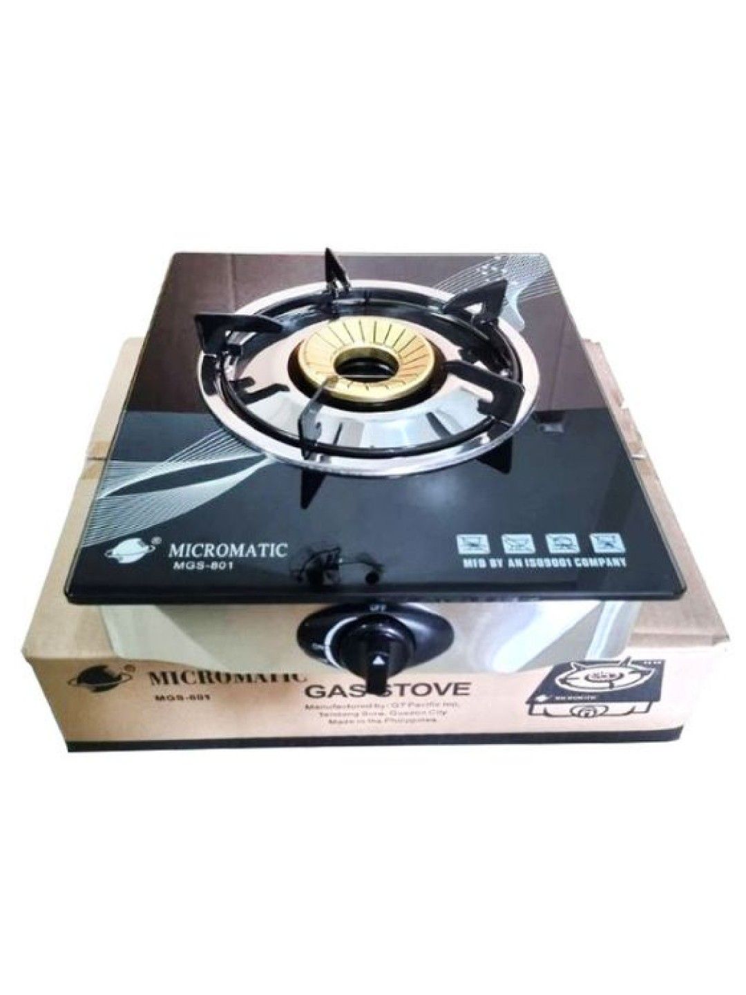 MICROMATIC MGS-801 Single Burner Tempered Glass Gas Stove (No Color- Image 4)