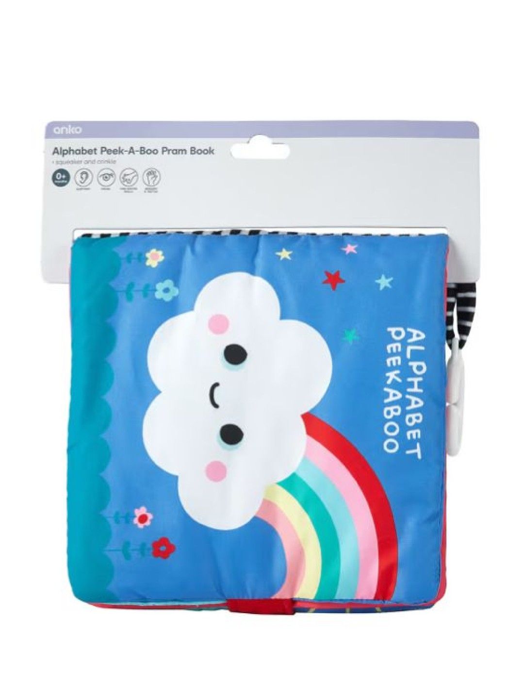 Anko Alphabet Peek-A-Boo Pram Book (No Color- Image 4)