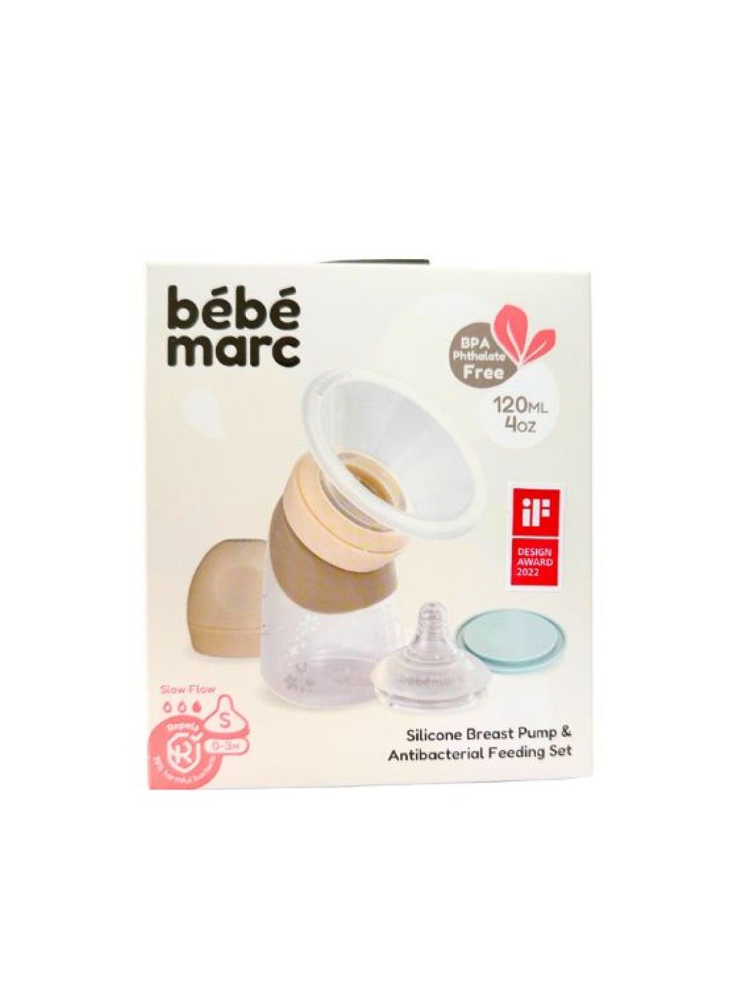 Marcus & Marcus BebeMarc Silicone Breast Pump & Antibacterial Feeding Set (No Color- Image 4)