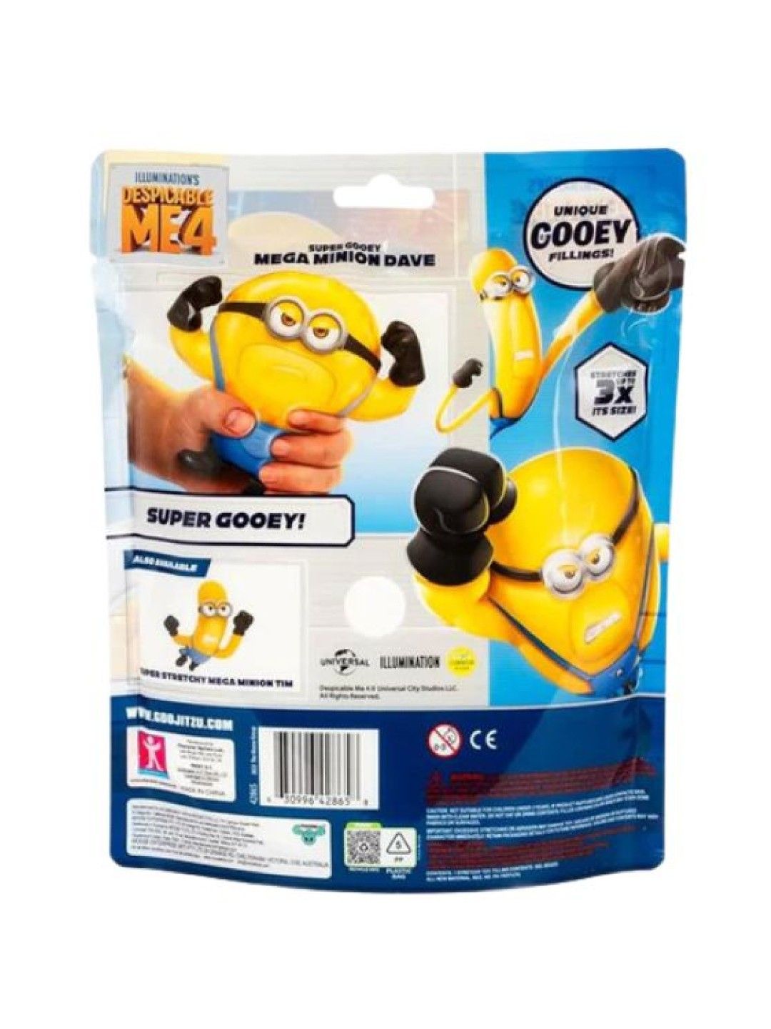 Despicable Me 4 Stretchy Figure Mega Minions Dave Super Gooey (No Color- Image 4)