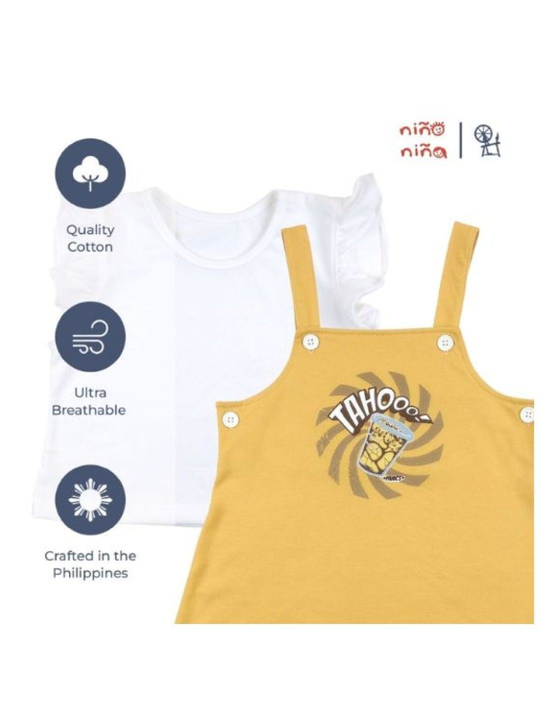 Looms Toddler Girls Jumper Dress Set Pinoy Streat Collection (No Color- Image 4)