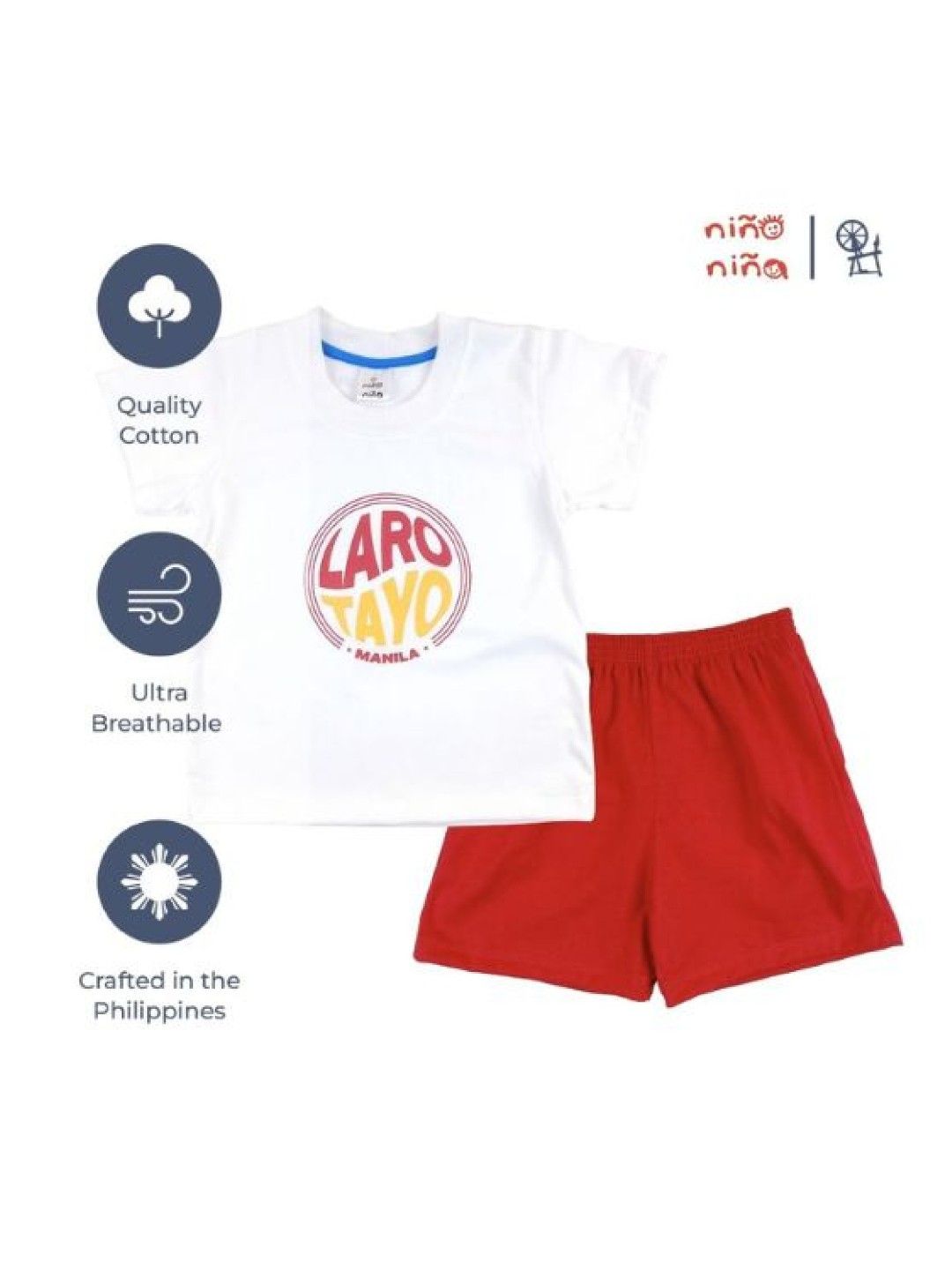 Looms Toddler Boys T-Shirt and Shorts Set Larong Atin Collection (No Color- Image 4)