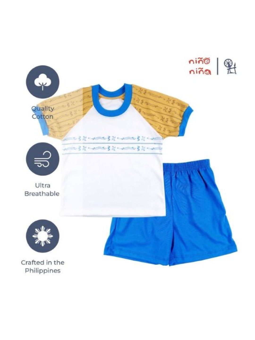 Looms Toddler Boys T-Shirt and Shorts Set Tapiserya Collection (No Color- Image 4)